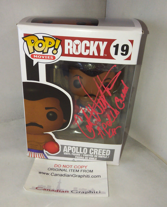 Carl Weathers Hand Signed Autograph Rocky Apollo Creed Funko Pop COA