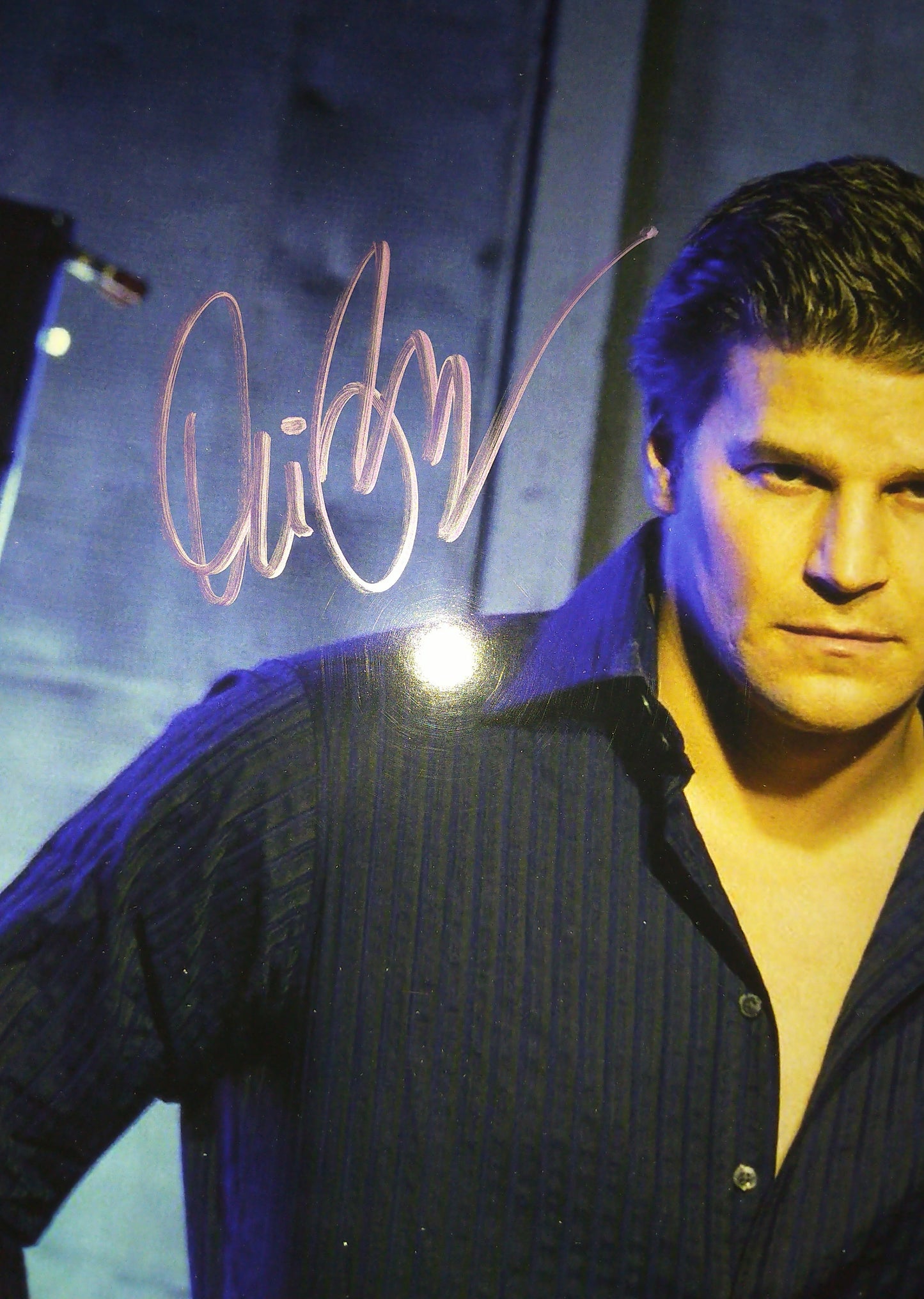 David Boreanaz & James Marsters Hand Signed Autograph 11x14 Photo COA