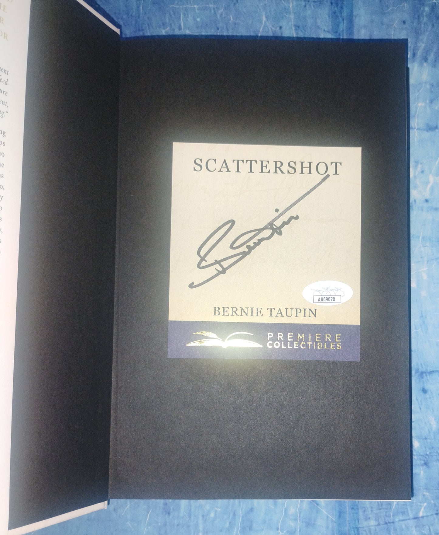 Bernie Taupin Hand Signed Autograph Scattershot Book JSA COA