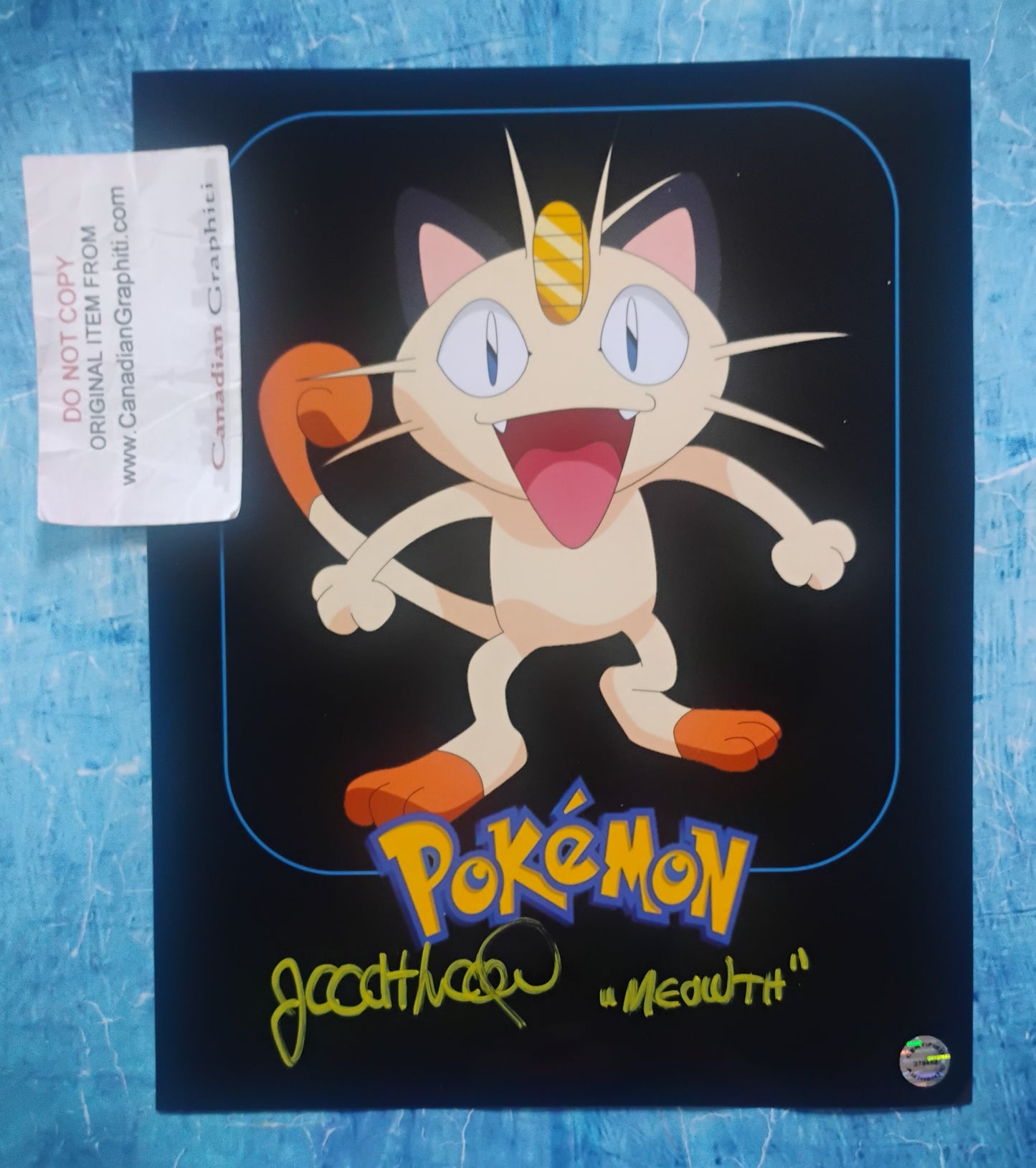 James Carter Cathcart Hand Signed Autograph 8x10 Photo COA Pokemon