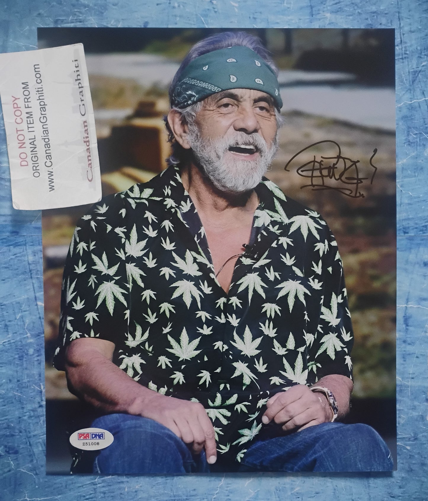 Tommy Chong Hand Signed Autograph 8x10 Photo PSA COA