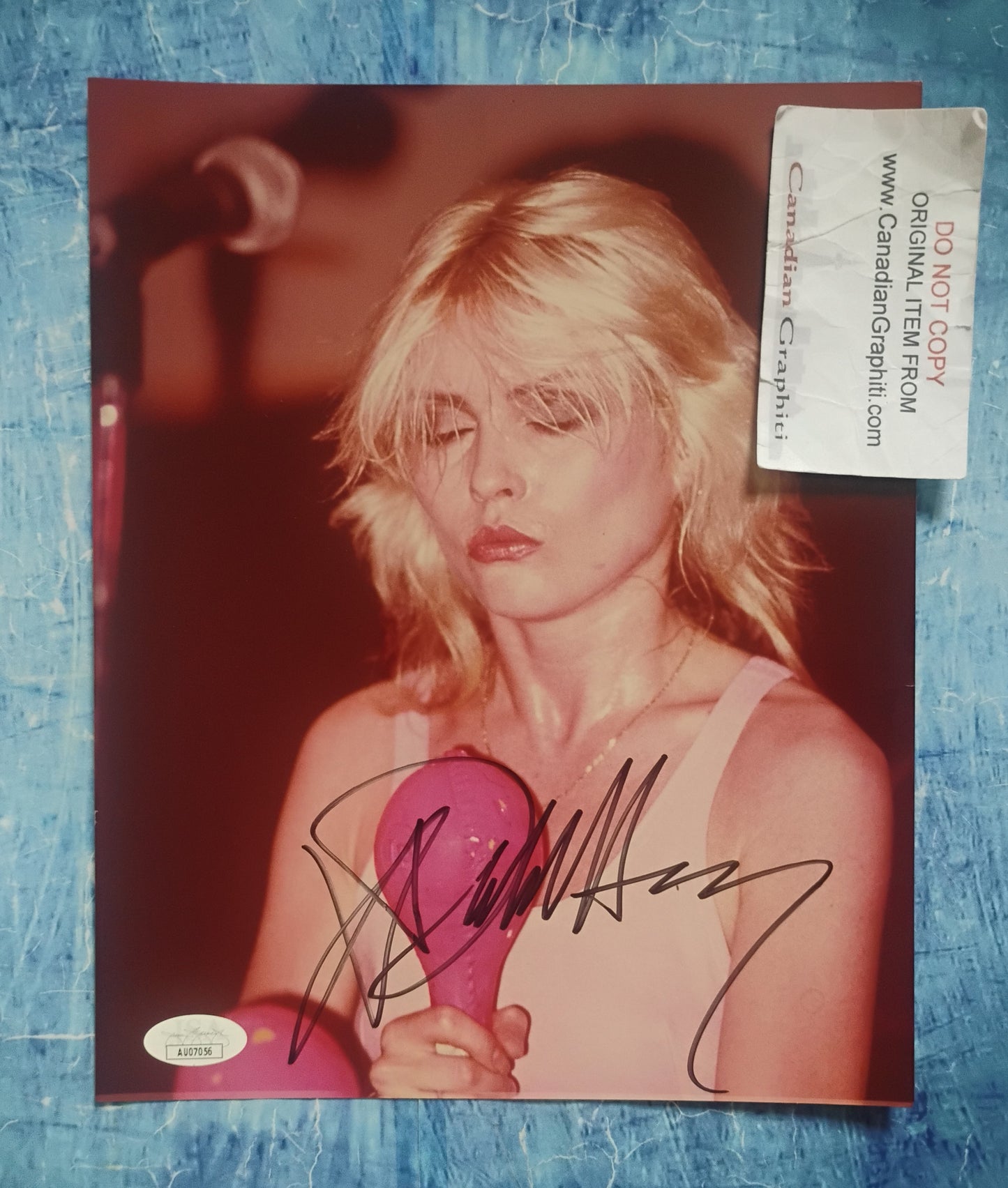 Debbie Harry Hand Signed Autograph 8x10 Photo JSA COA
