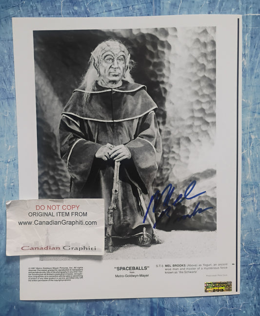 Mel Brooks Hand Signed Autograph 8x10 Photo COA Spaceballs