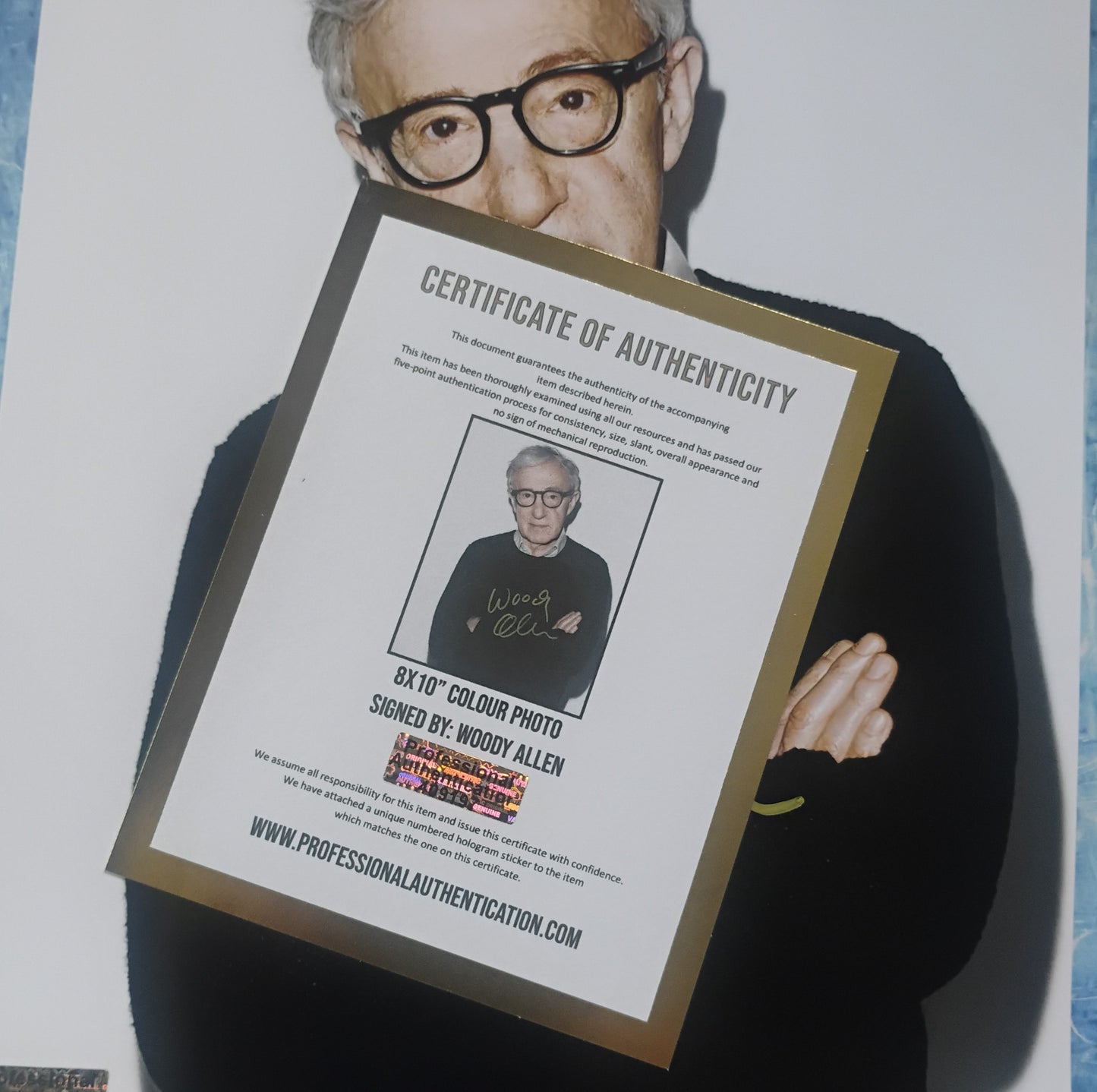 Woody Allen Hand Signed Autograph 8x10 Photo COA