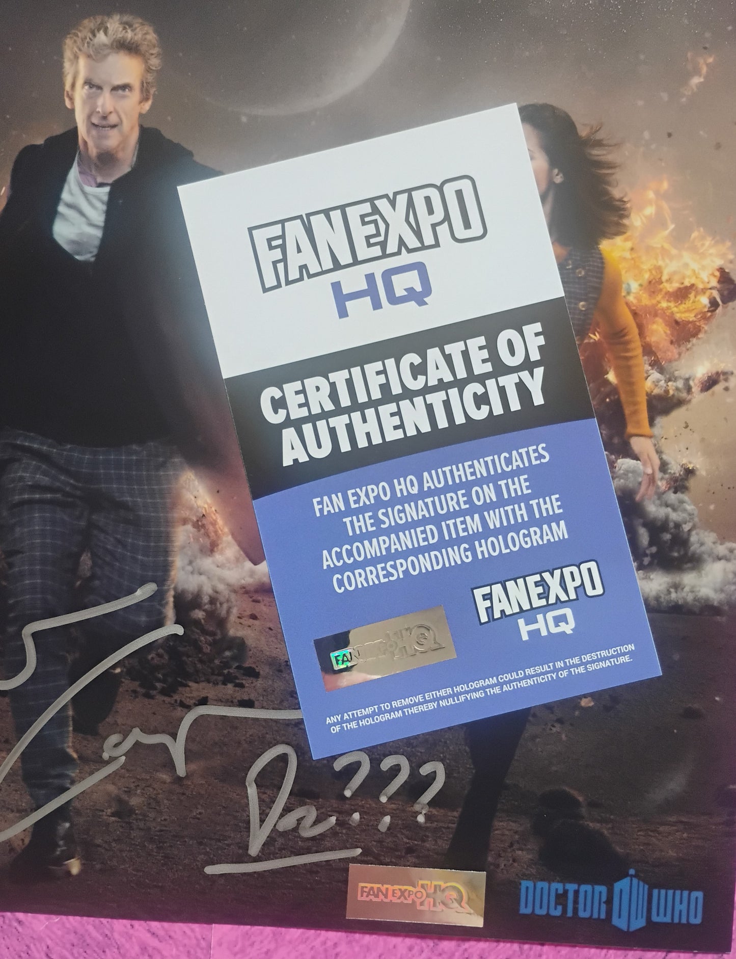 Peter Capaldi Hand Signed Autograph 8x10 Photo COA Doctor Who