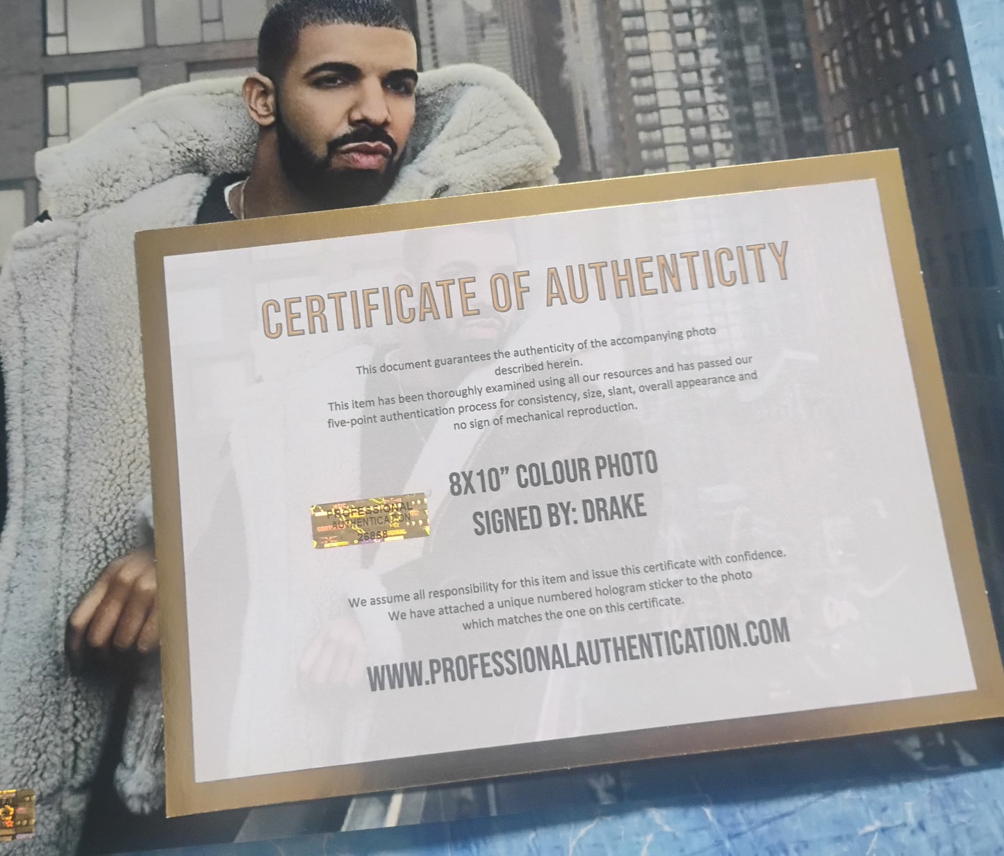 Drake Aubrey Graham Hand Signed Autograph 8x10 Photo COA