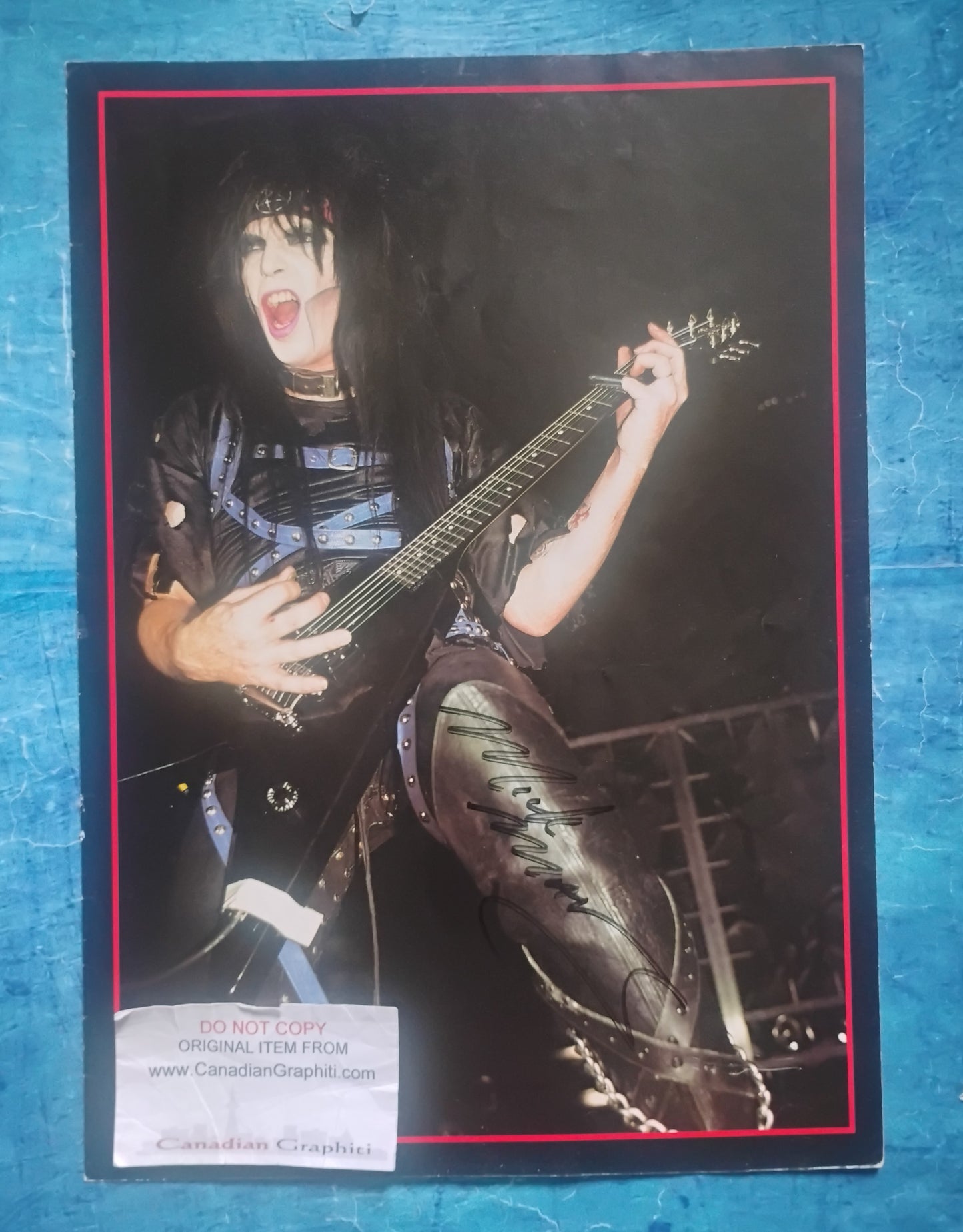 Mick Mars Hand Signed Autograph Poster JSA COA Motley Crue