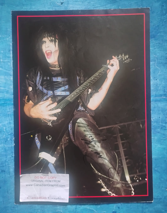 Mick Mars Hand Signed Autograph Poster JSA COA Motley Crue