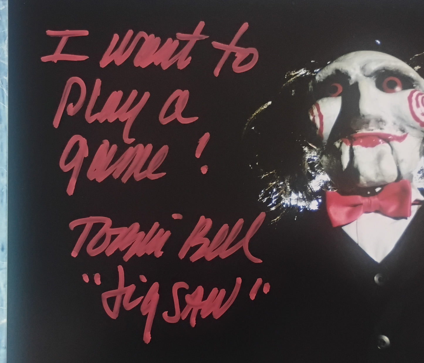Tobin Bell Hand Signed Autograph 8x10 Photo BAS COA Saw