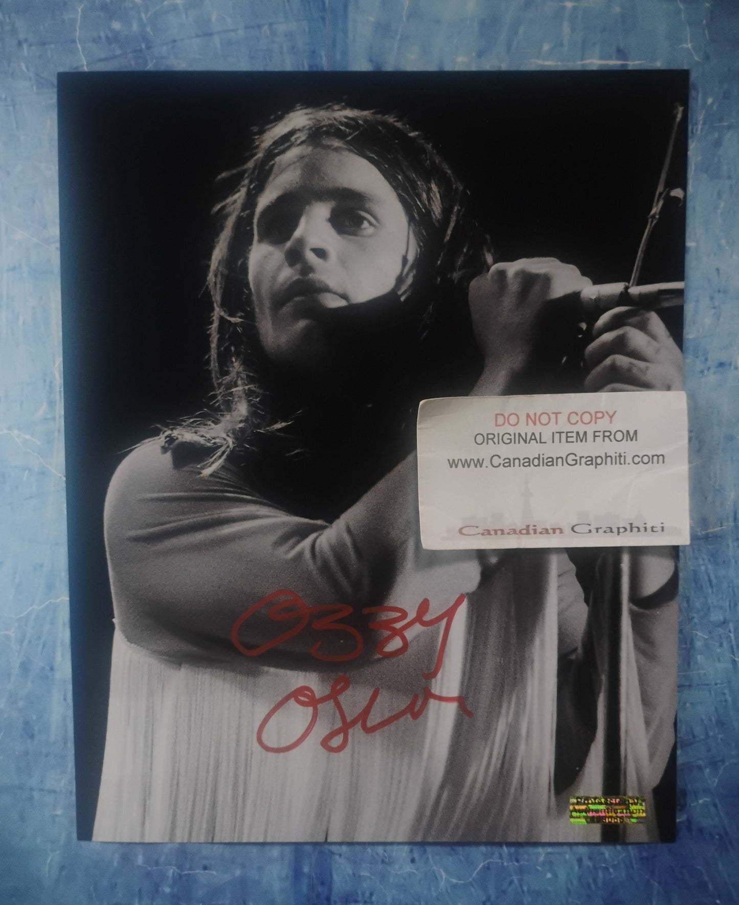 Ozzy Osbourne Hand Signed Autograph 8x10 Photo COA