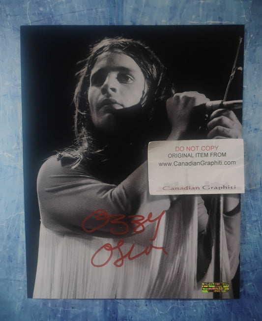 Ozzy Osbourne Hand Signed Autograph 8x10 Photo COA