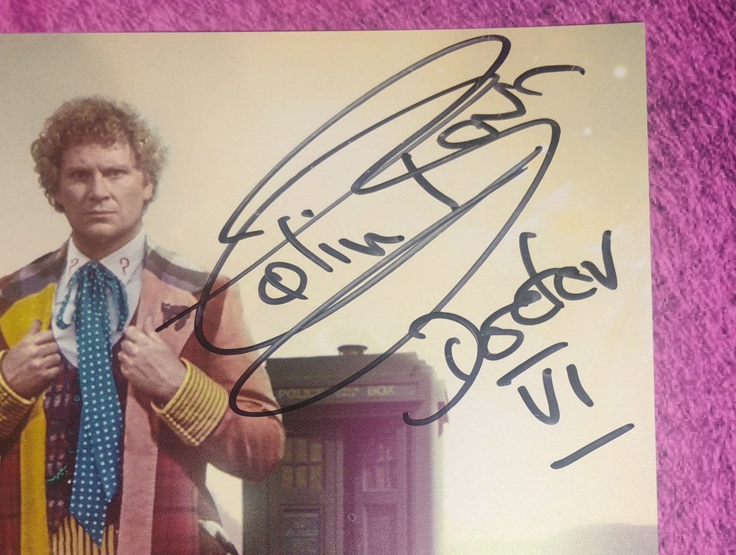 Colin Baker Hand Signed Autograph 8x10 Photo JSA COA Doctor Who
