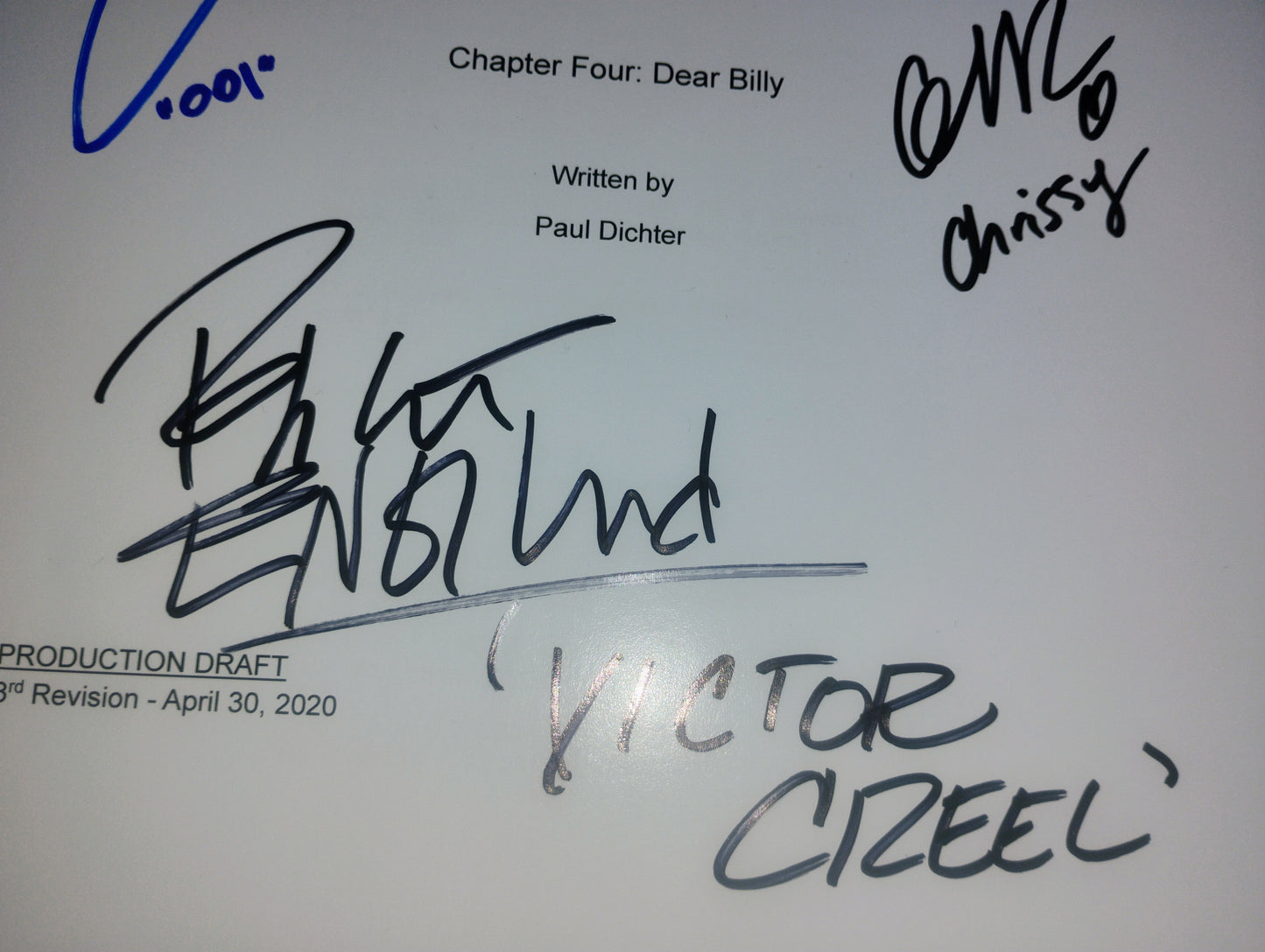 Stranger Things Cast Hand Signed Autograph Script COA