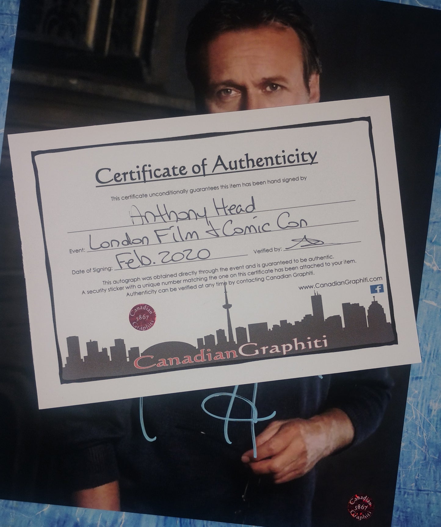 Anthony Head Hand Signed Autograph 8x10 Photo COA