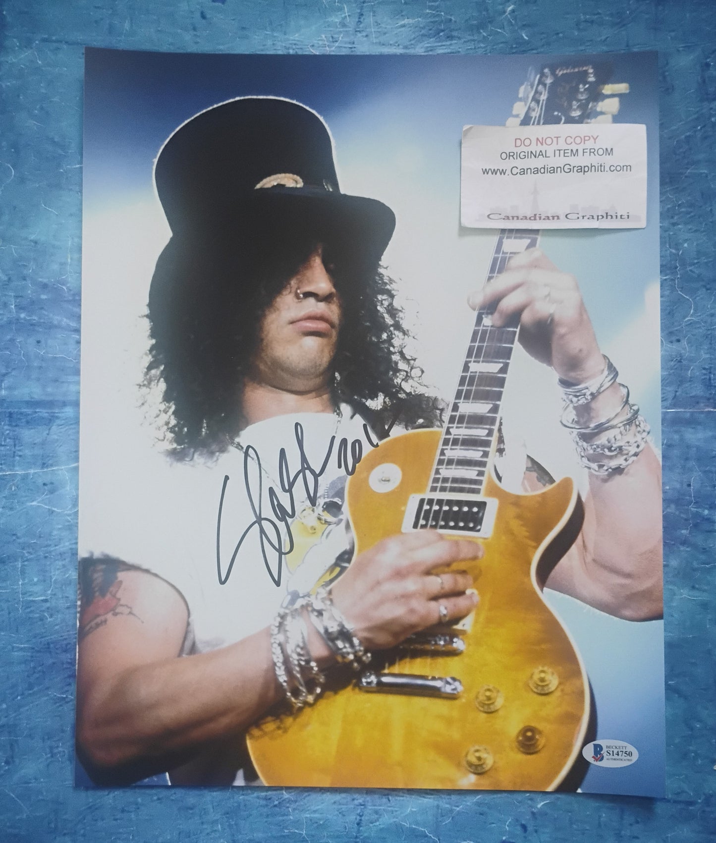 Slash Hand Signed Autograph 11x14 Photo BAS COA Guns N Roses
