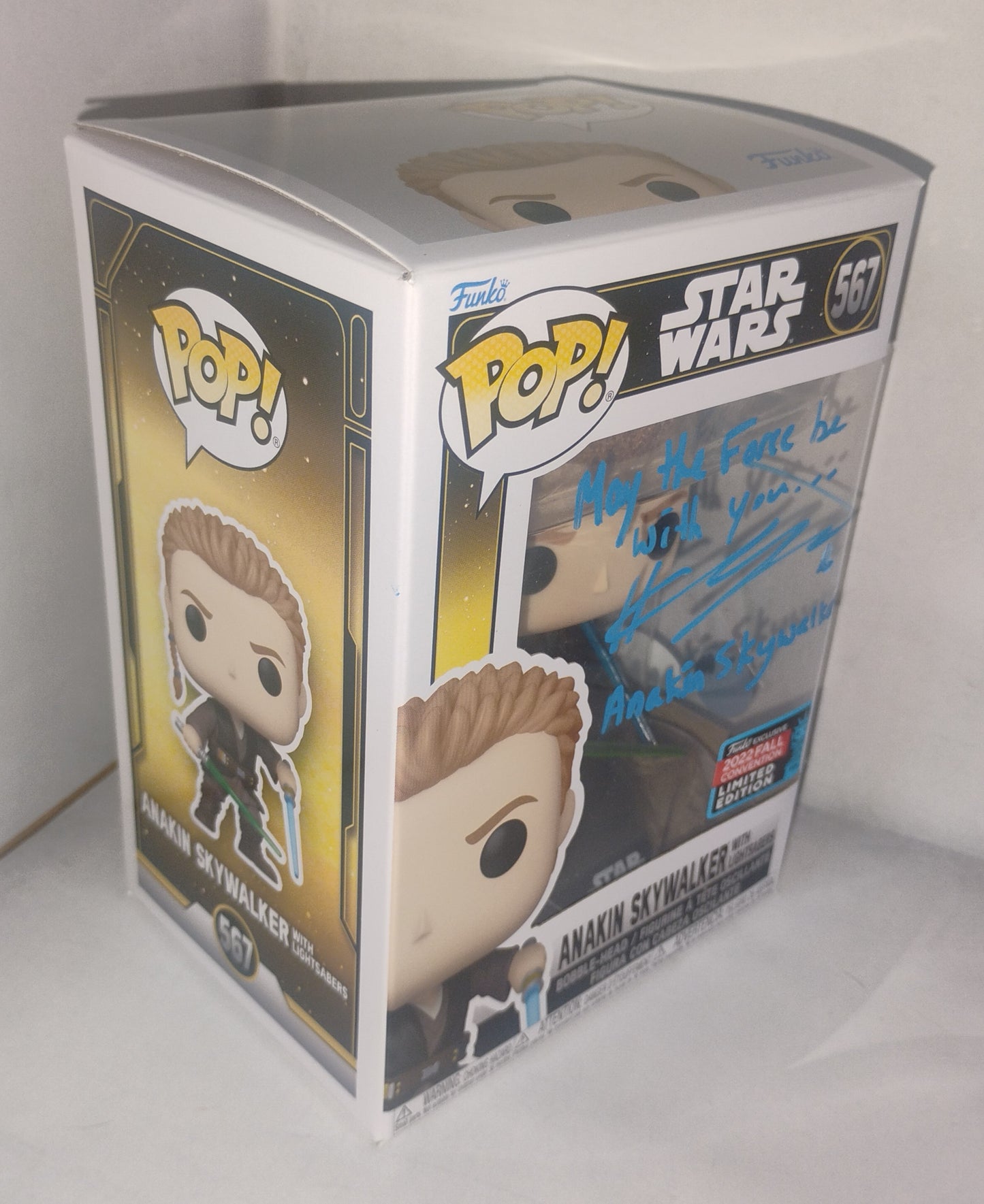 Hayden Christensen Hand Signed Autograph Funko Pop JSA COA Star Wars Anakin Skywalker