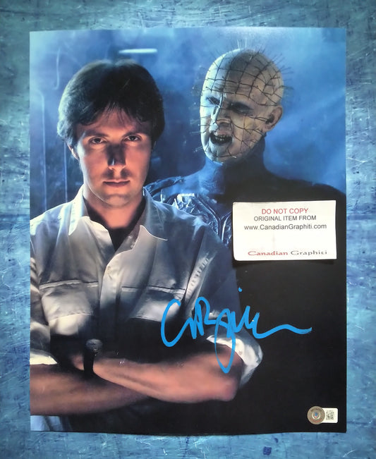Clive Barker Hand Signed Autograph 11x14 Photo BAS COA Hellraiser