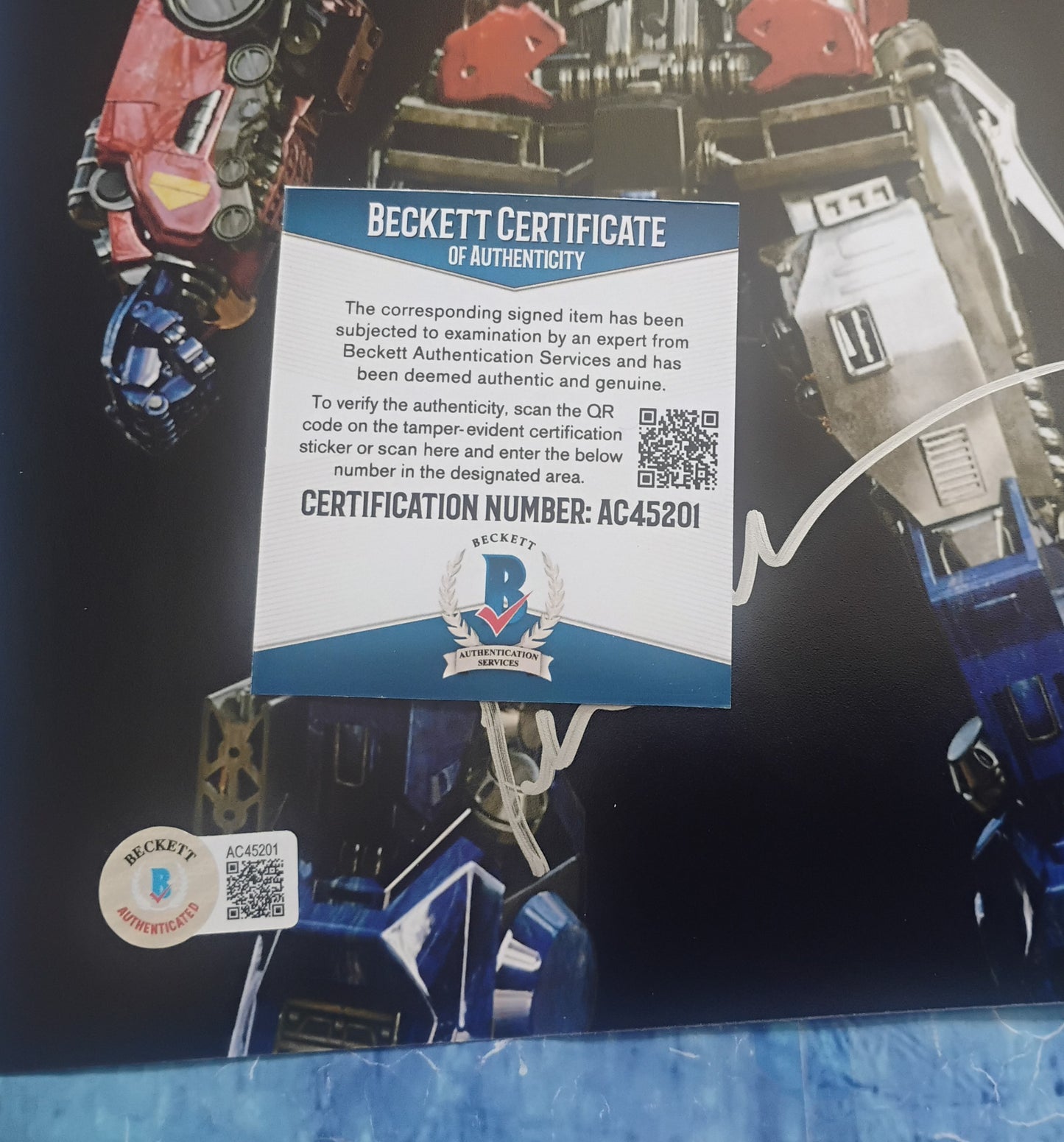Peter Cullen Hand Signed Autograph 8x10 Photo BAS COA Transformers