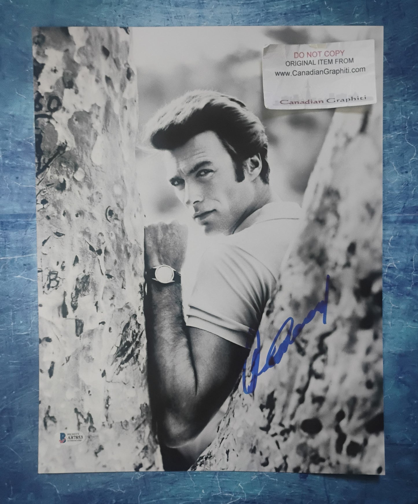 Clint Eastwood Hand Signed Autograph 11x14 Photo BAS COA