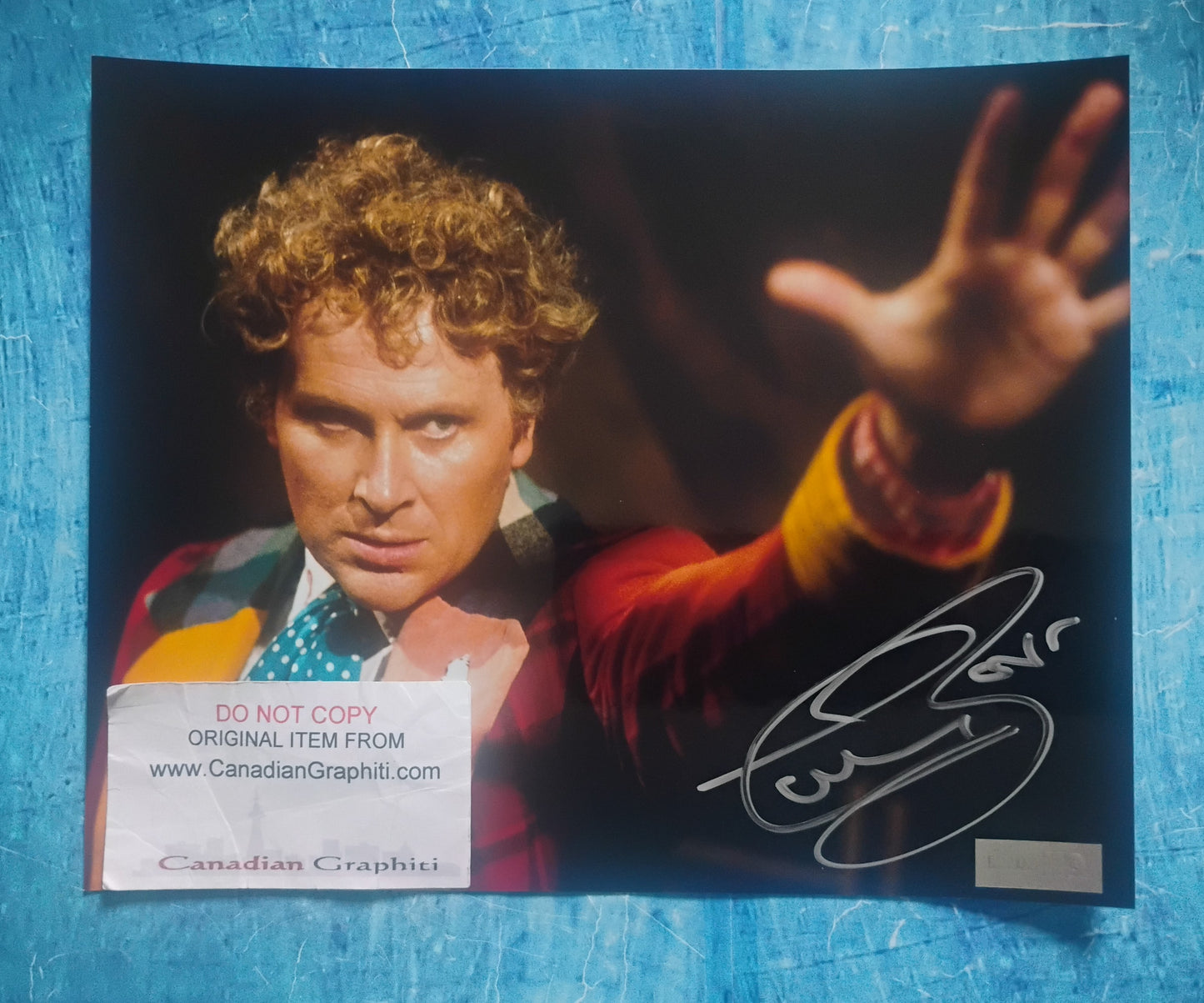 Colin Baker Hand Signed Autograph 8x10 Photo COA Doctor Who