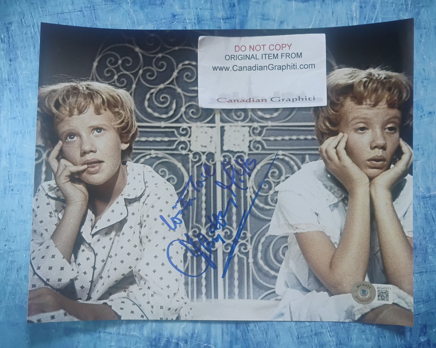 Hayley Mills Hand Signed Autograph 8x10 Photo BAS COA The Parent Trap