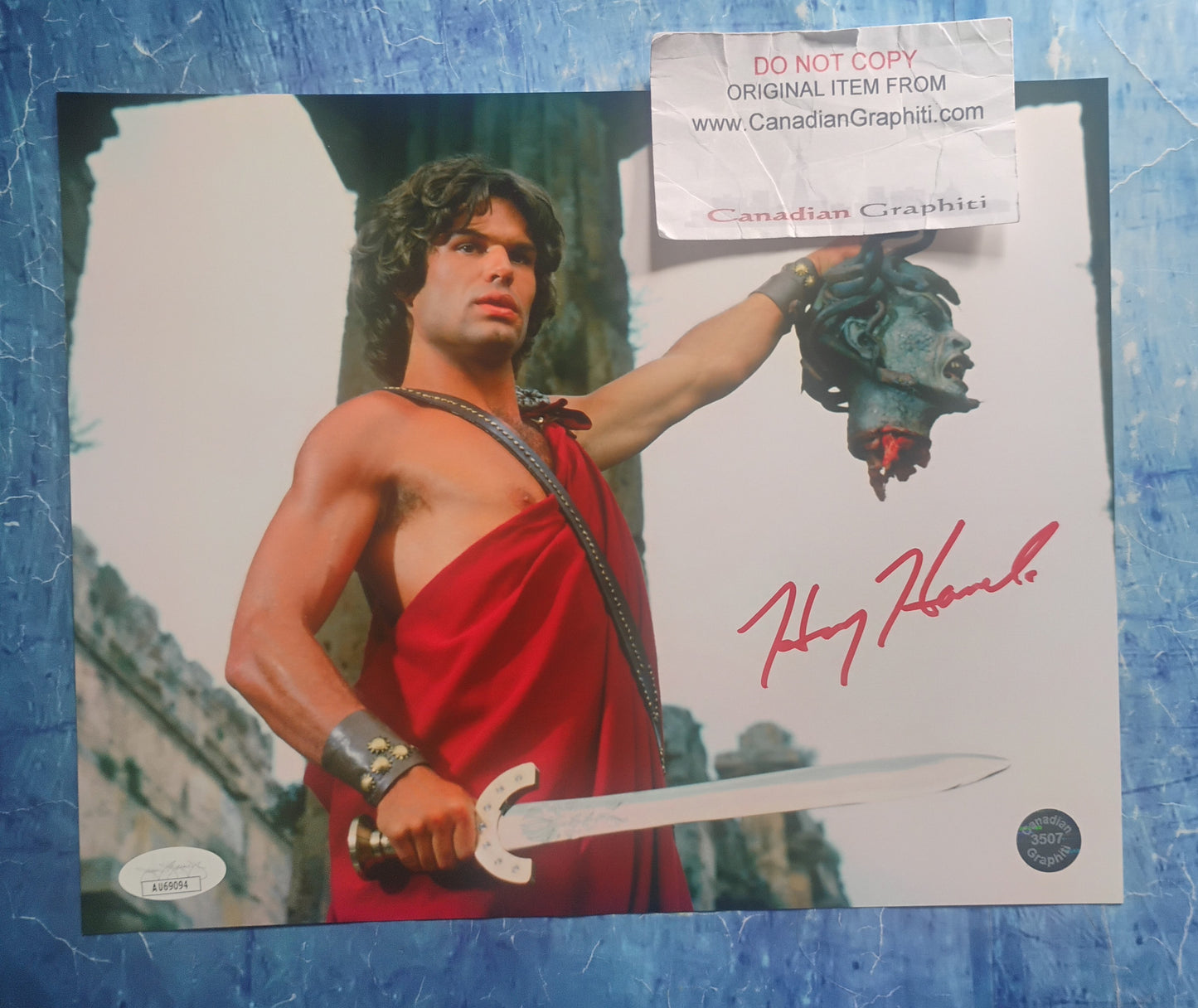 Harry Hamlin Hand Signed Autograph 8x10 Photo JSA COA Clash Of The Titans