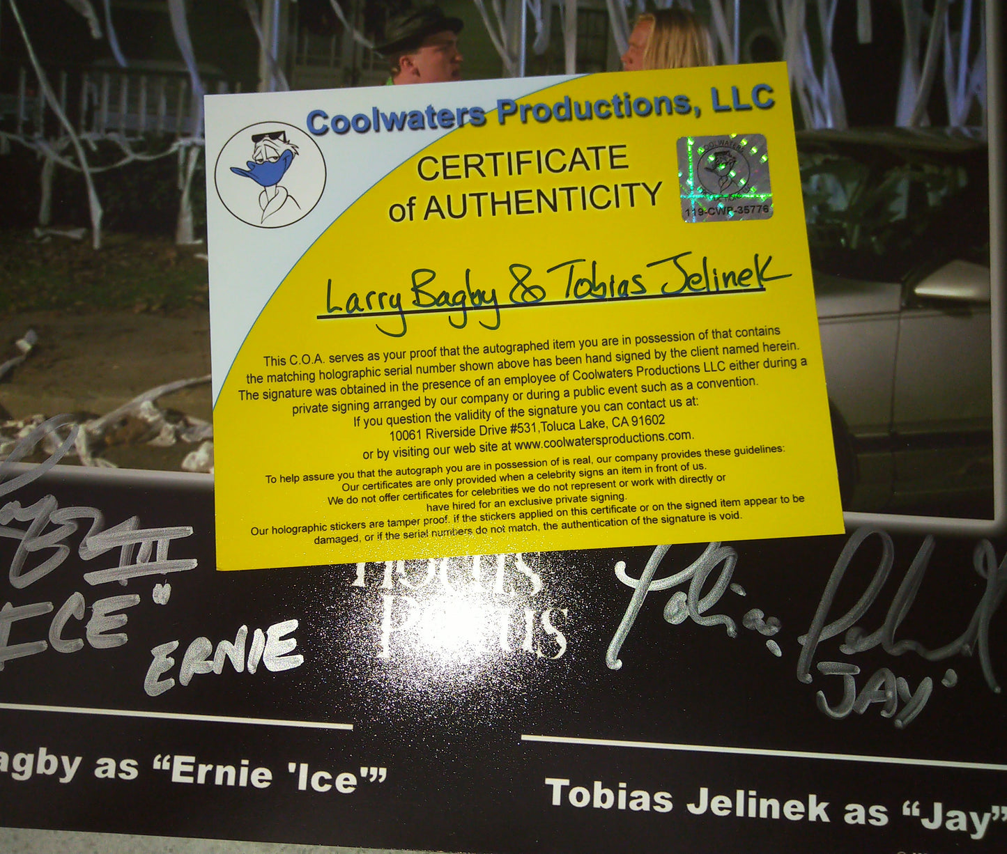 Larry Bagby & Tobias Jelinek Hand Signed Autograph 8x10 Photo COA Hocus Pocus