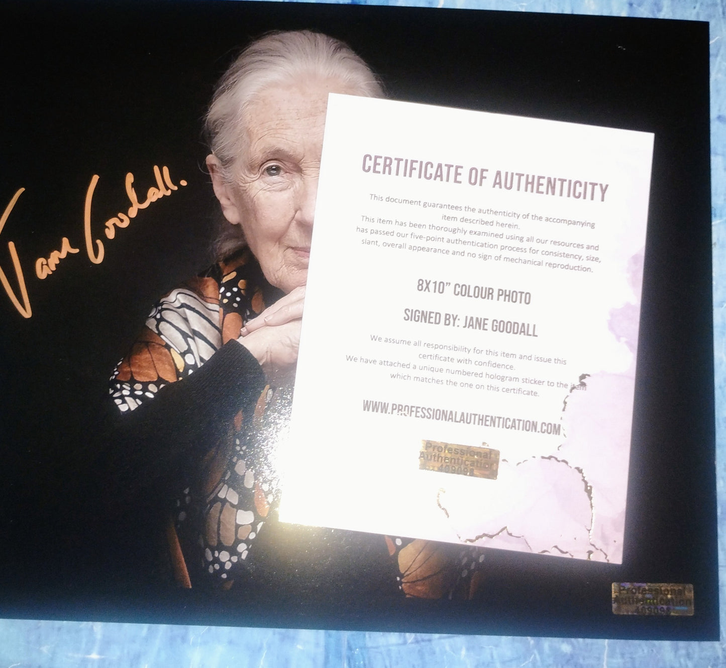 Jane Goodall Hand Signed Autograph 8x10 Photo COA