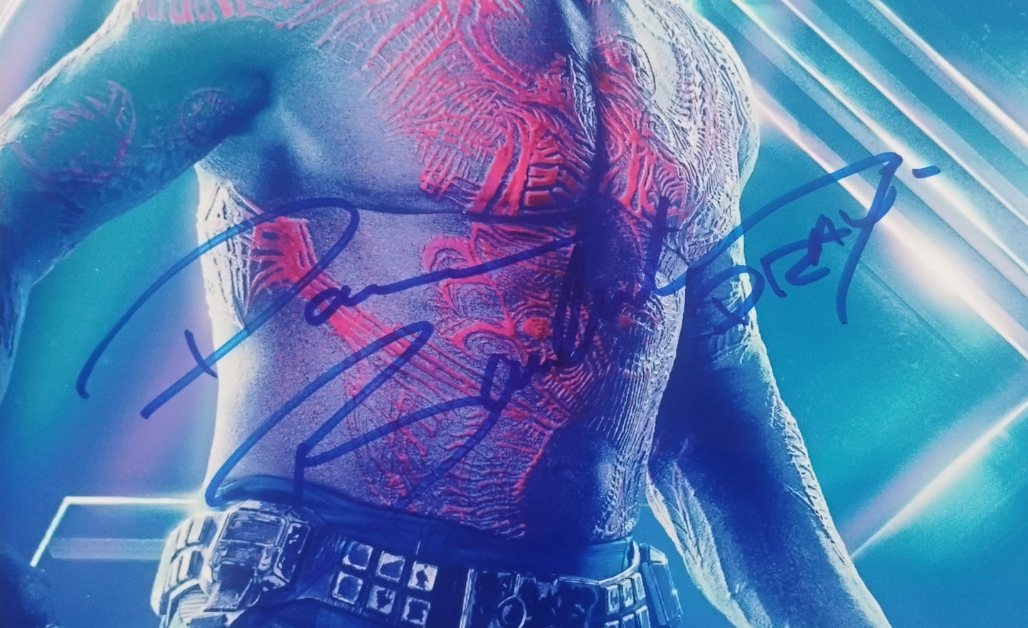 Dave Bautista Hand Signed Autograph 8x10 Photo COA Guardians Of The Galaxy