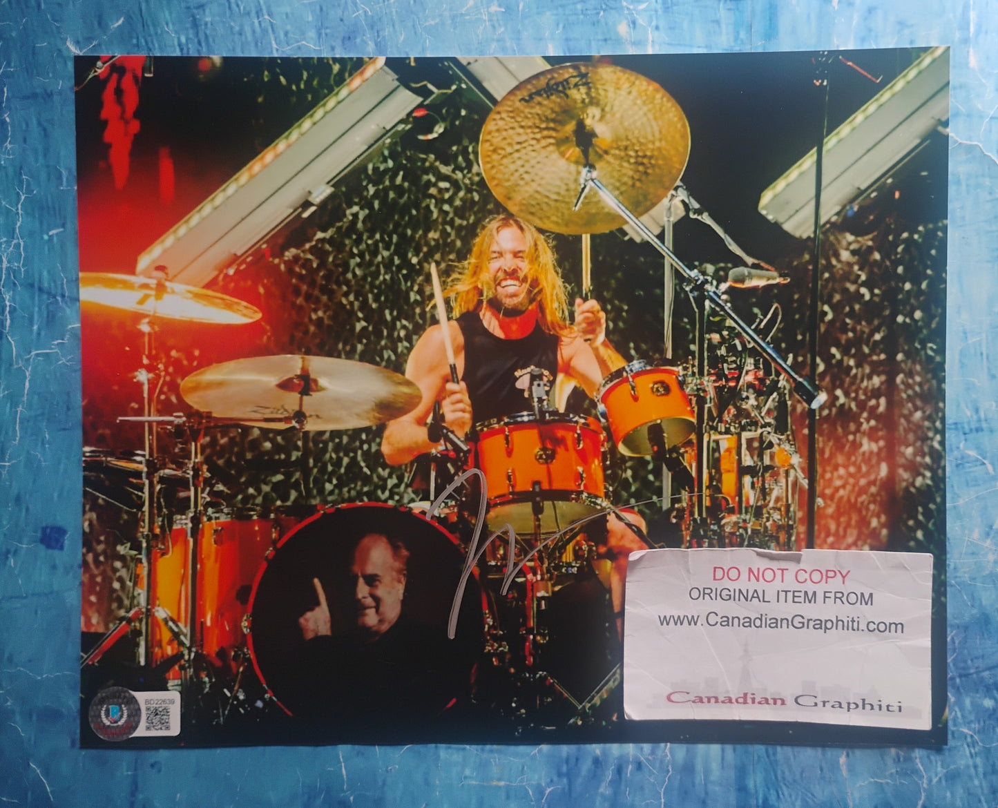 Taylor Hawkins Hand Signed Autograph 8x10 Photo BAS COA Foo Fighters