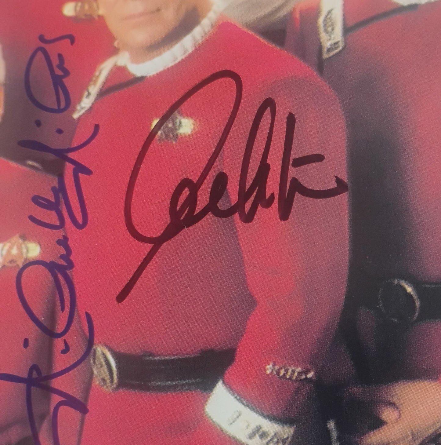 Star Trek Cast Signed 8x10 Photo JSA COA Nichelle Nichols, William Shatner & Walter Koenig