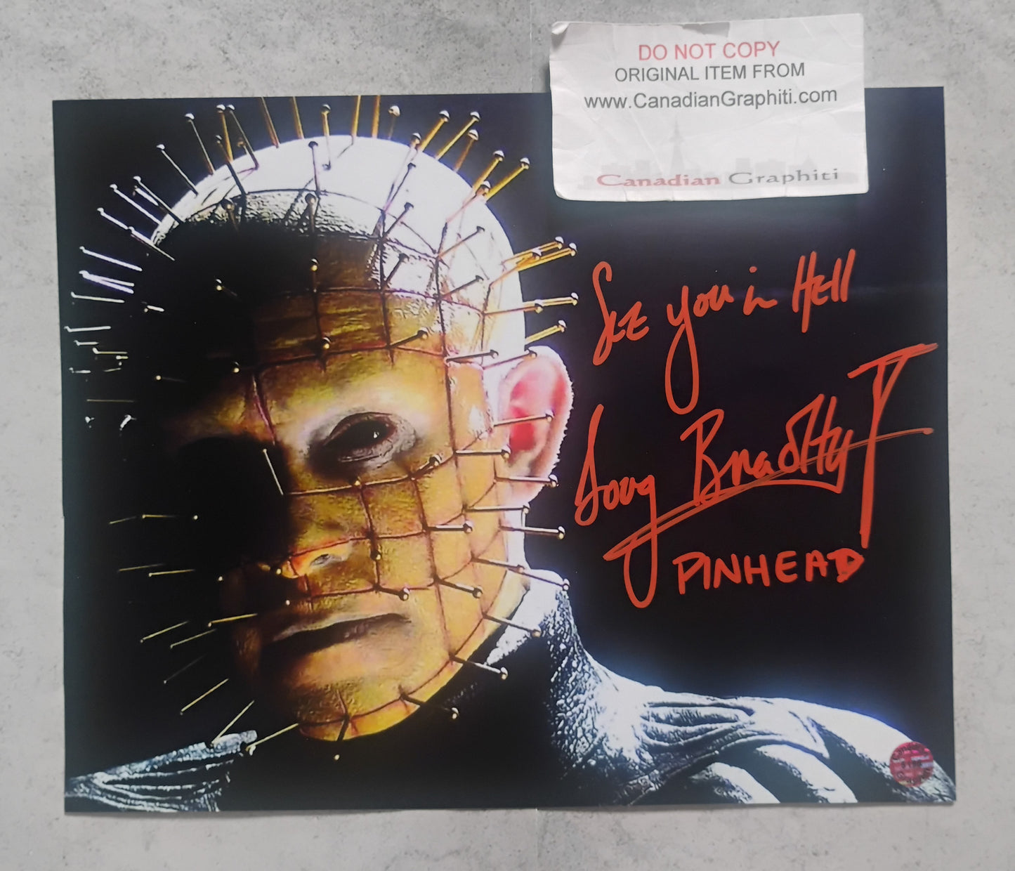 Doug Bradley Hand Signed Autograph 8x10 Photo COA Hellraiser