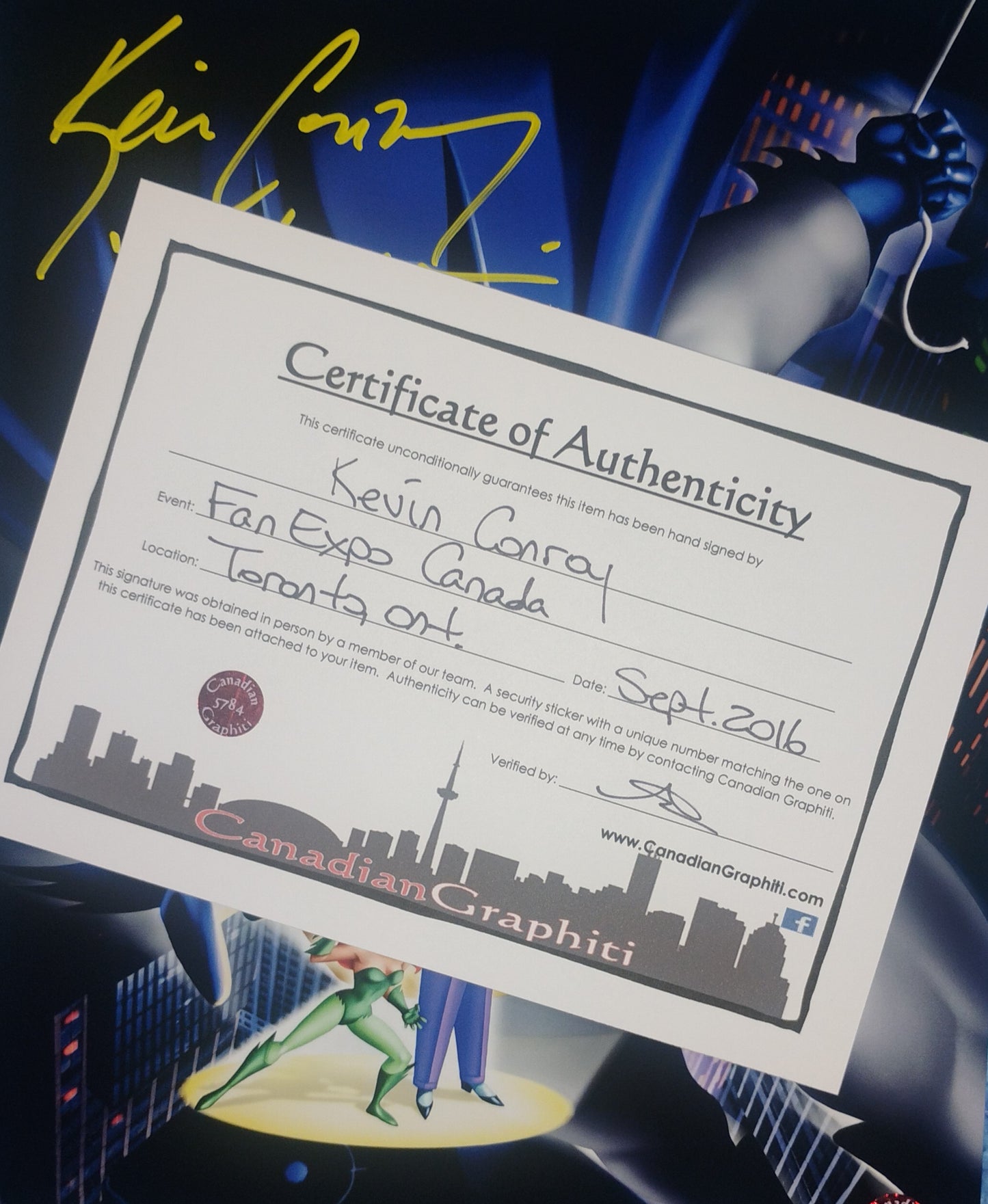 Kevin Conroy Hand Signed Autograph 8x10 Photo COA Batman