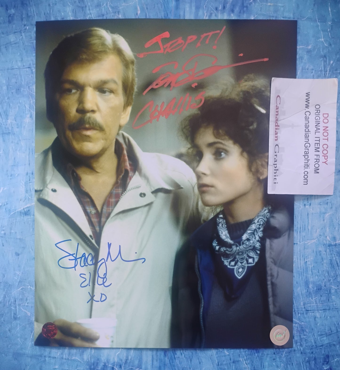 Tom Atkins & Stacey Nelkin Hand Signed Autograph 8x10 Photo COA Halloween III