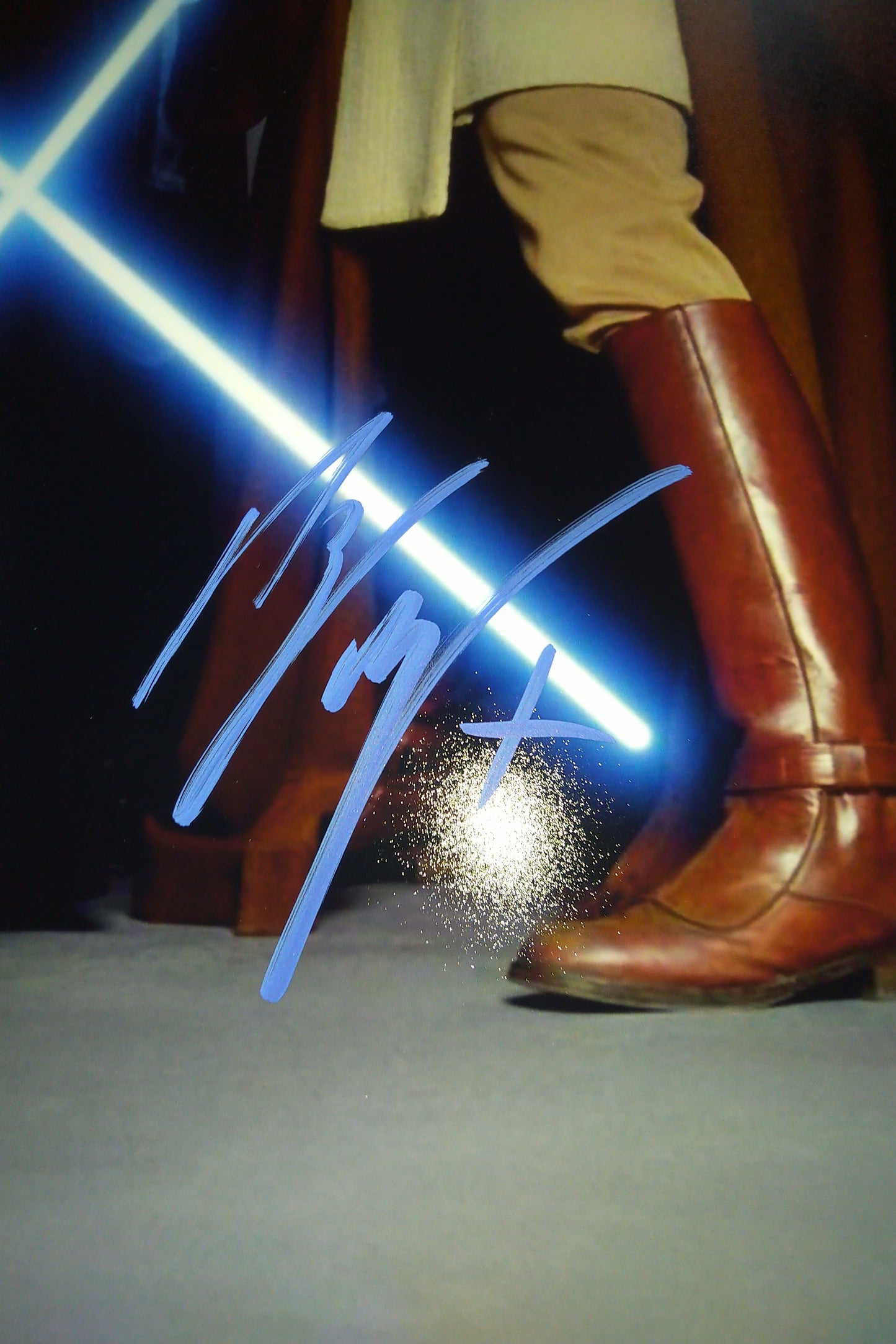 Samuel L Jackson, Ewan McGregor & Hayden Christensen Hand Signed Autograph Photo COA Star Wars