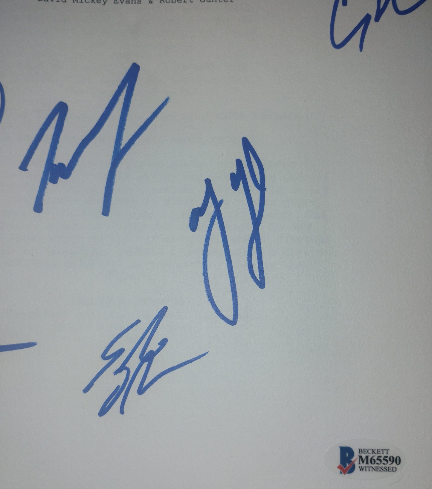 The Sandlot 6x Cast Hand Signed Autograph Script BAS COA