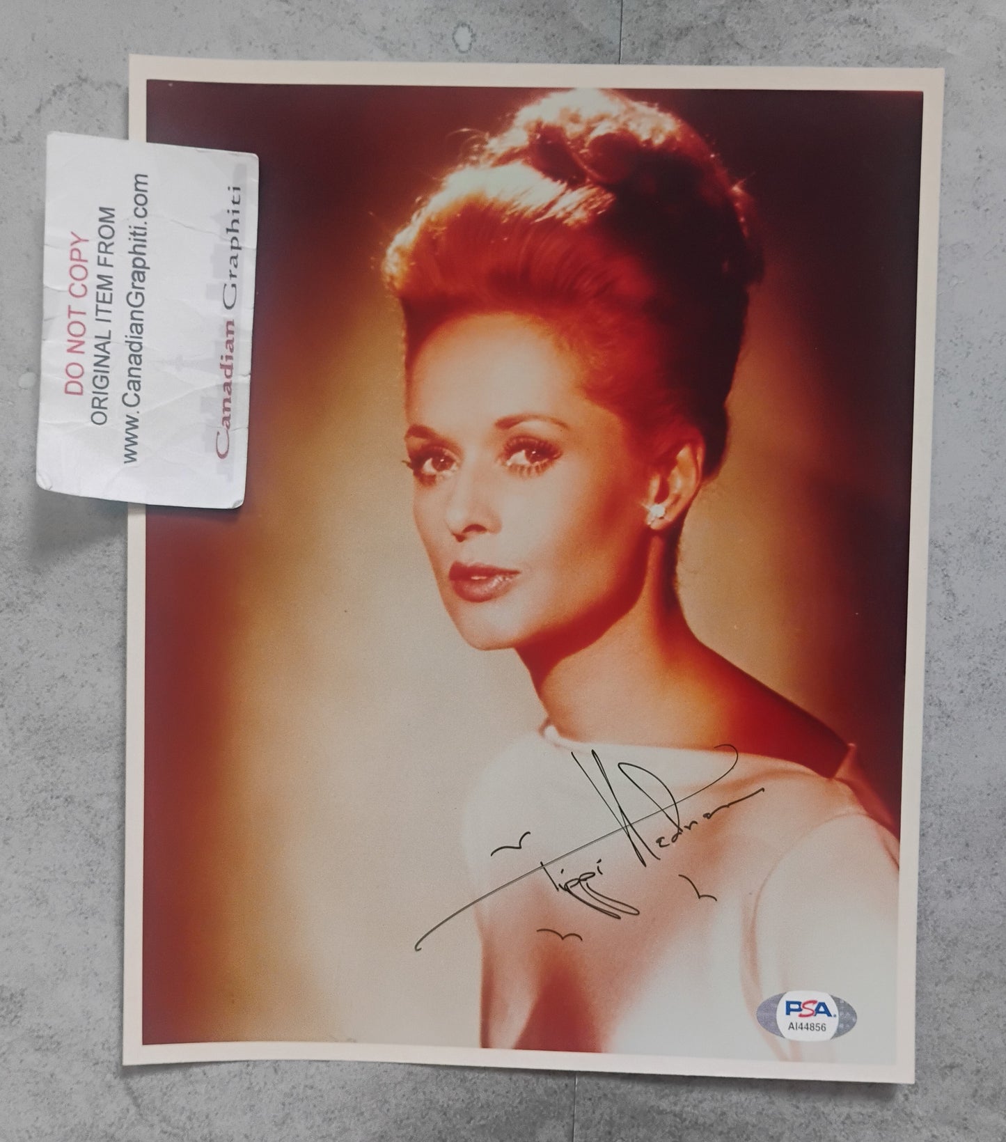 Tippi Hedren Hand Signed Autograph 8x10 Photo PSA COA