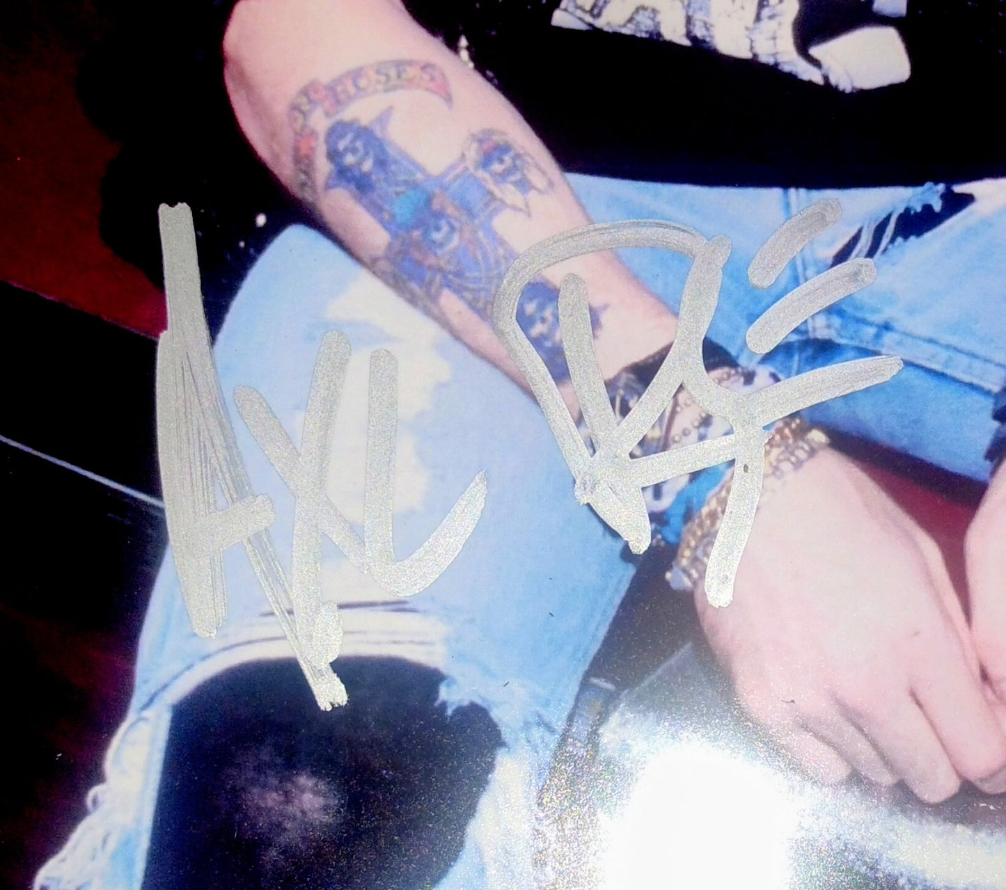 Axl Rose Hand Signed Autograph Photo Framed PSA COA Guns N Roses