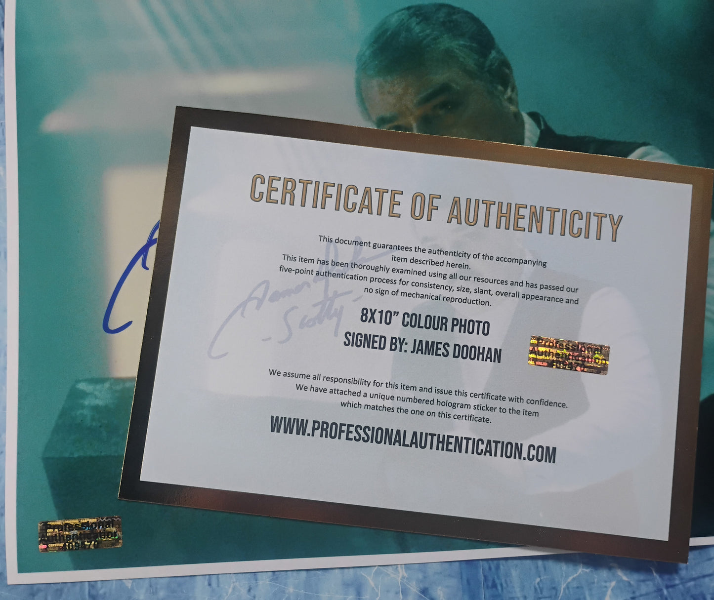 James Doohan Hand Signed Autograph 8x10 Photo COA Star Trek