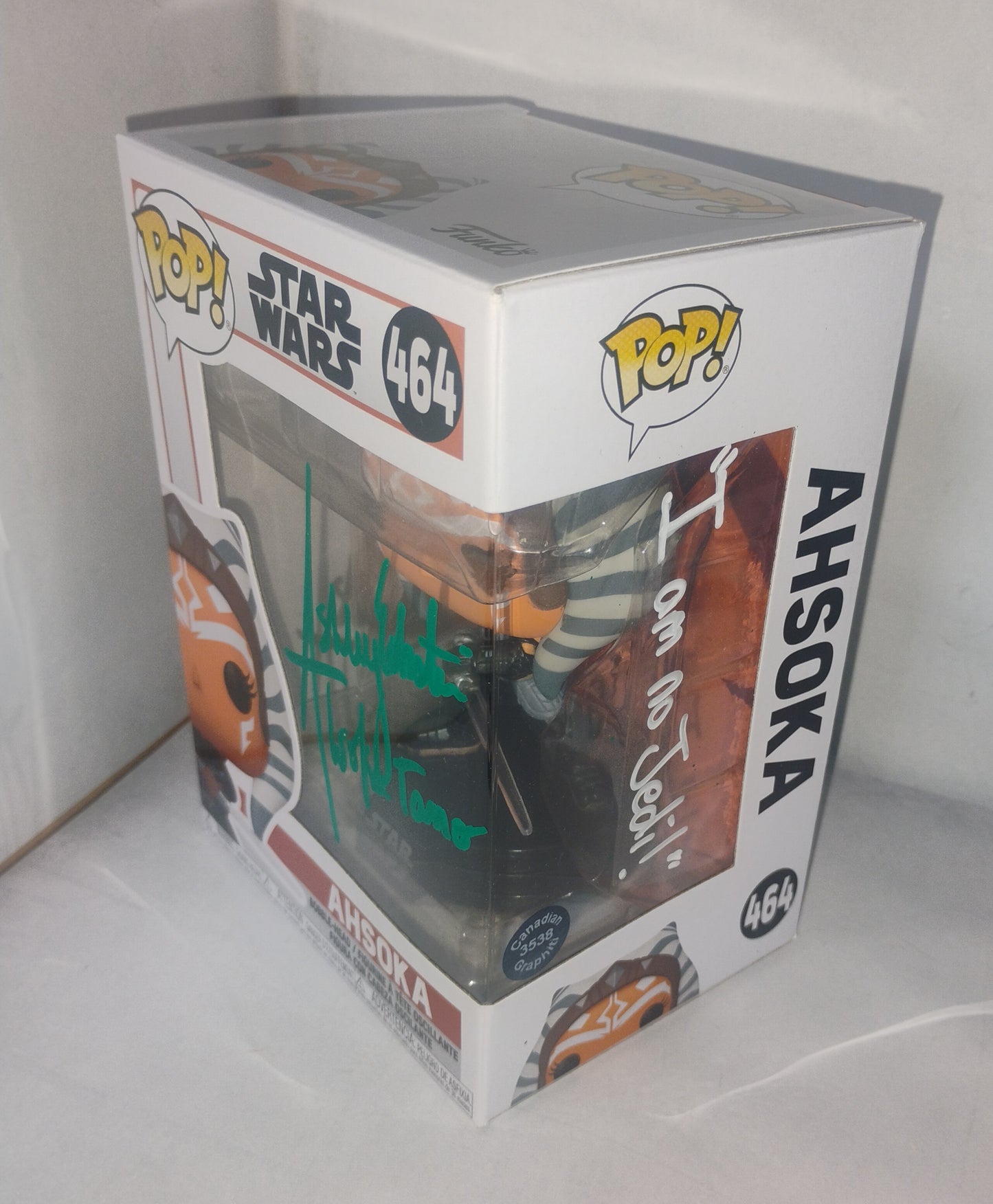 Ashley Eckstein Hand Signed Autograph Ahsoka Tano Funko Pop COA Star Wars