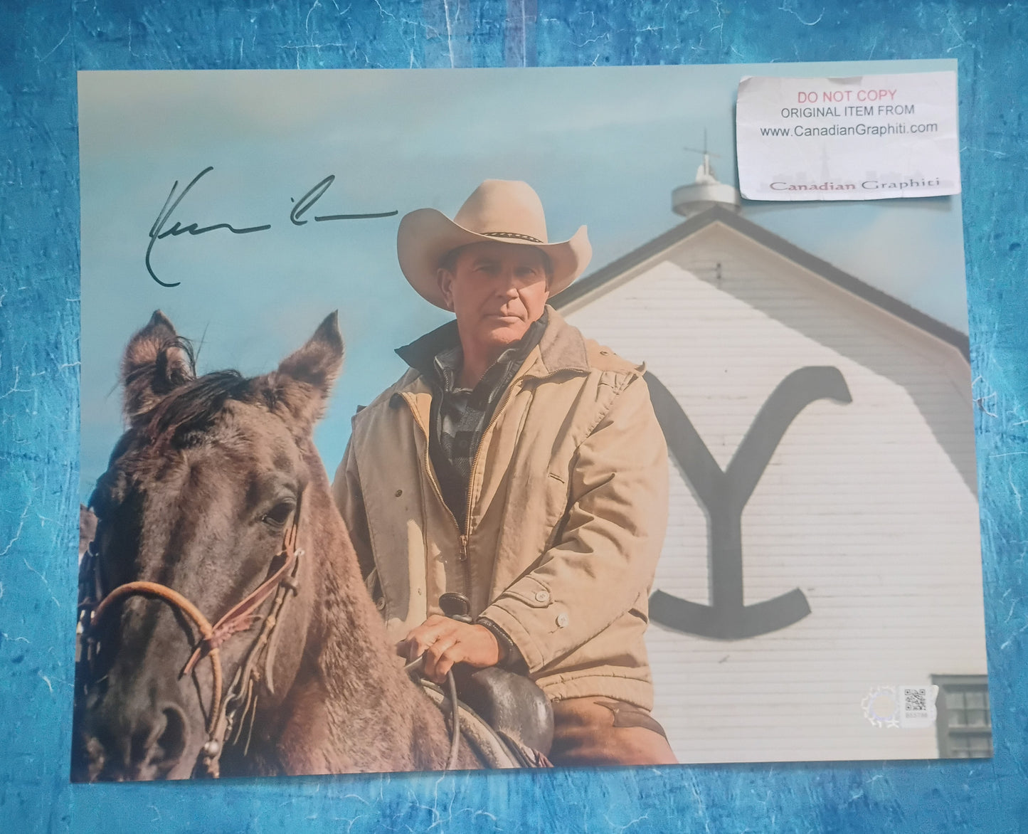 Kevin Costner Hand Signed Autograph 11x14 Photo SWAU COA Yellowstone