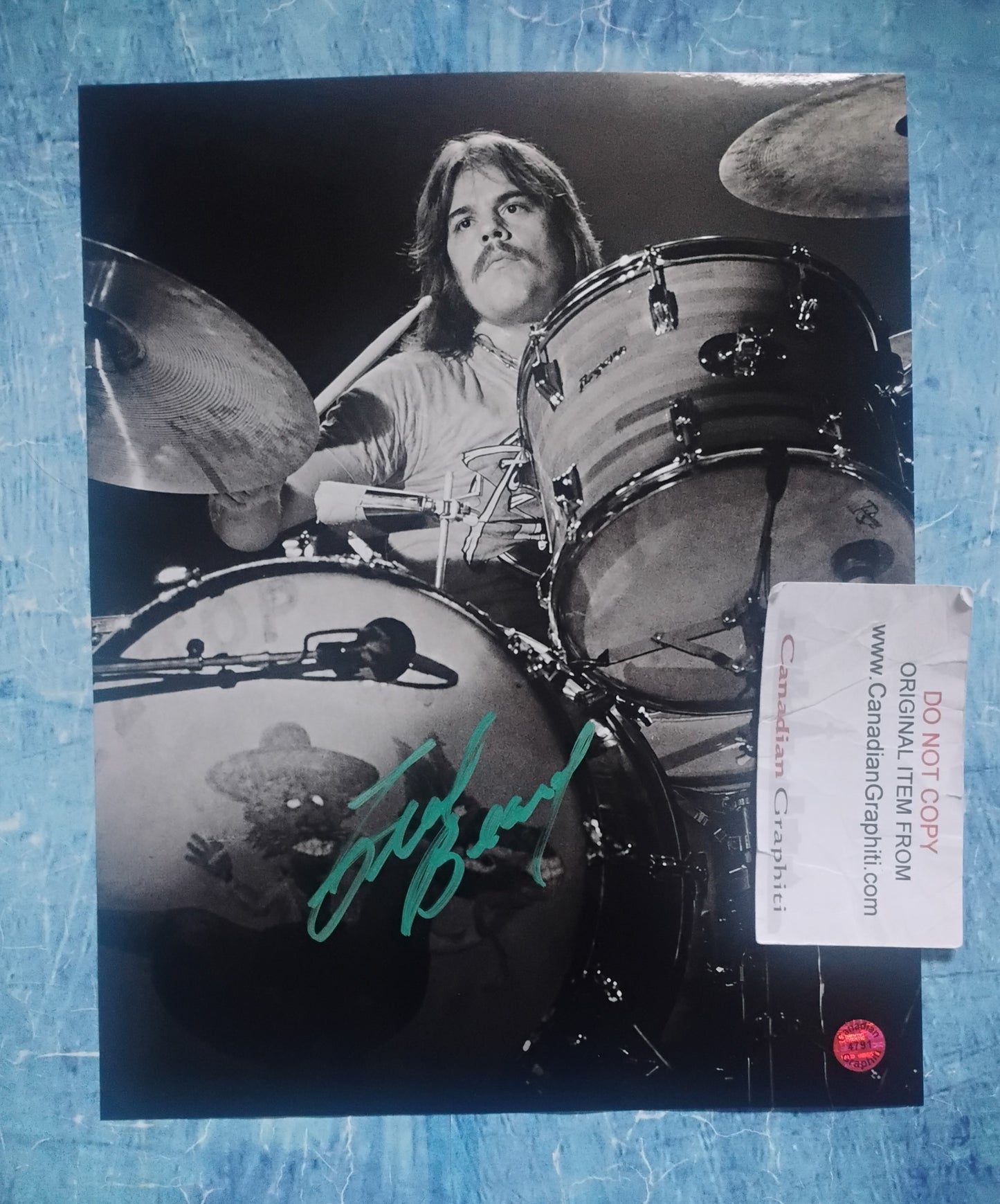 Frank Beard ZZ Top Hand Signed Autograph 8x10 Photo COA