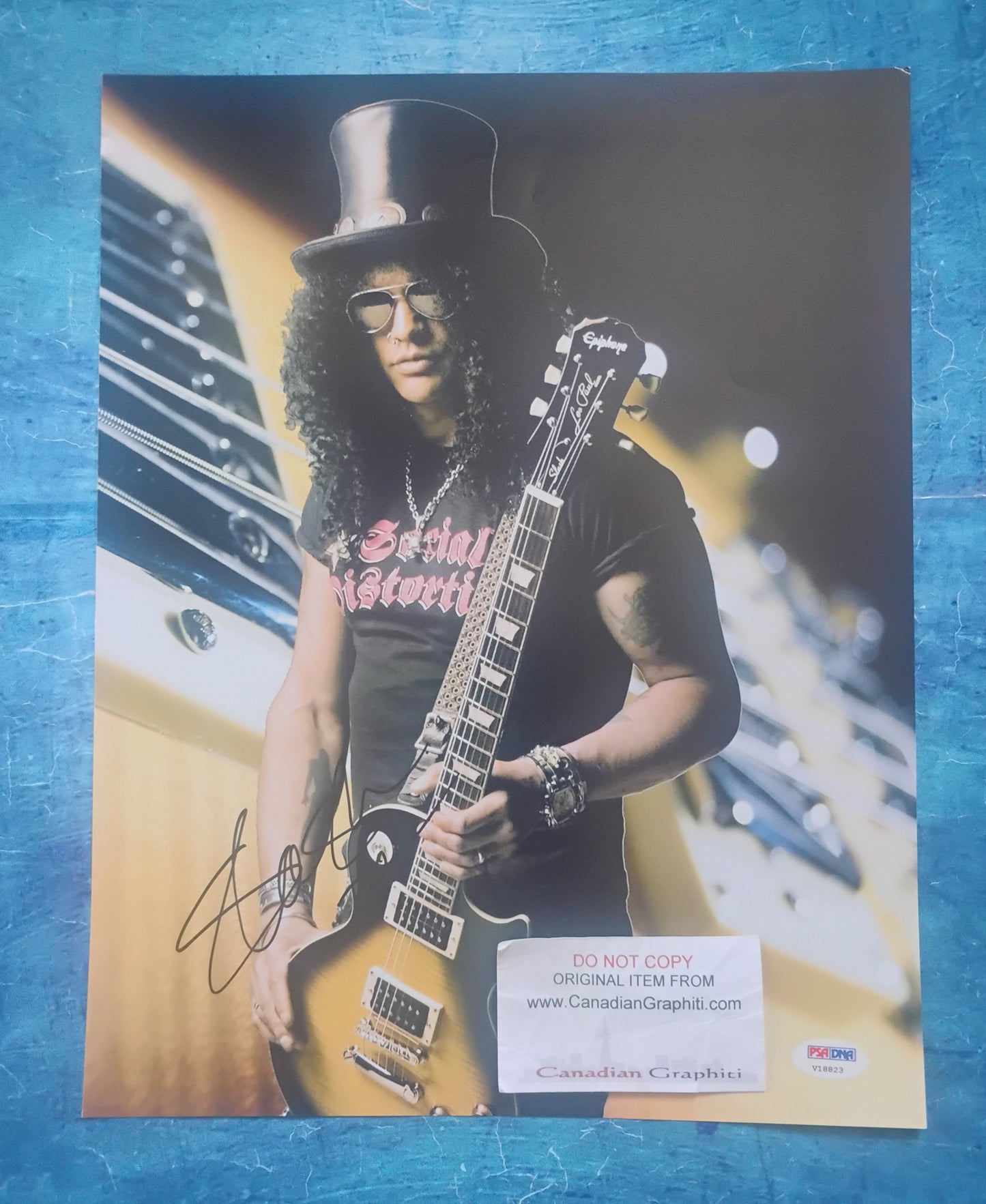 Slash Hand Signed Autograph 11x14 Photo PSA COA Guns N Roses