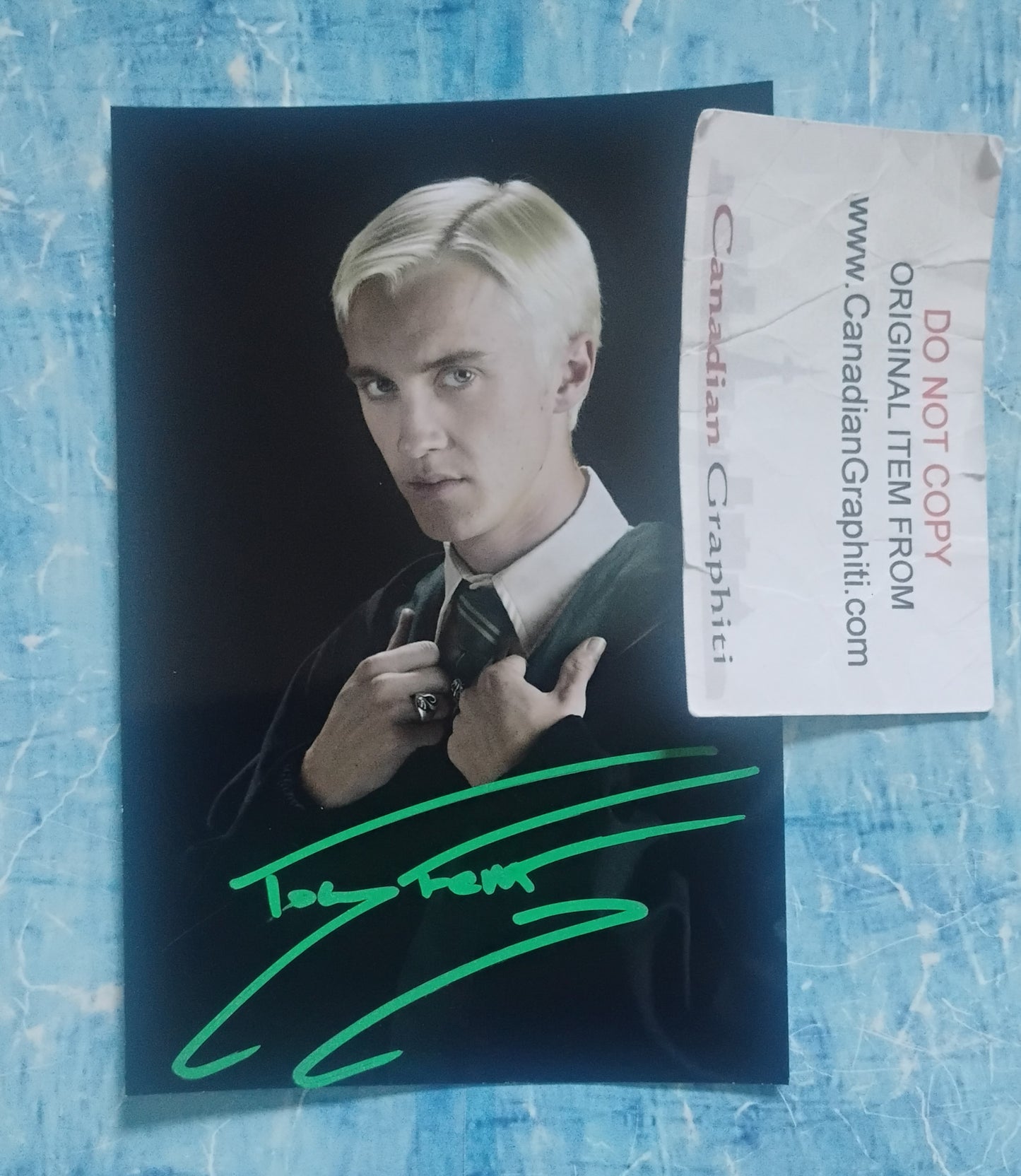 Tom Felton Hand Signed Autograph Photo COA Harry Potter
