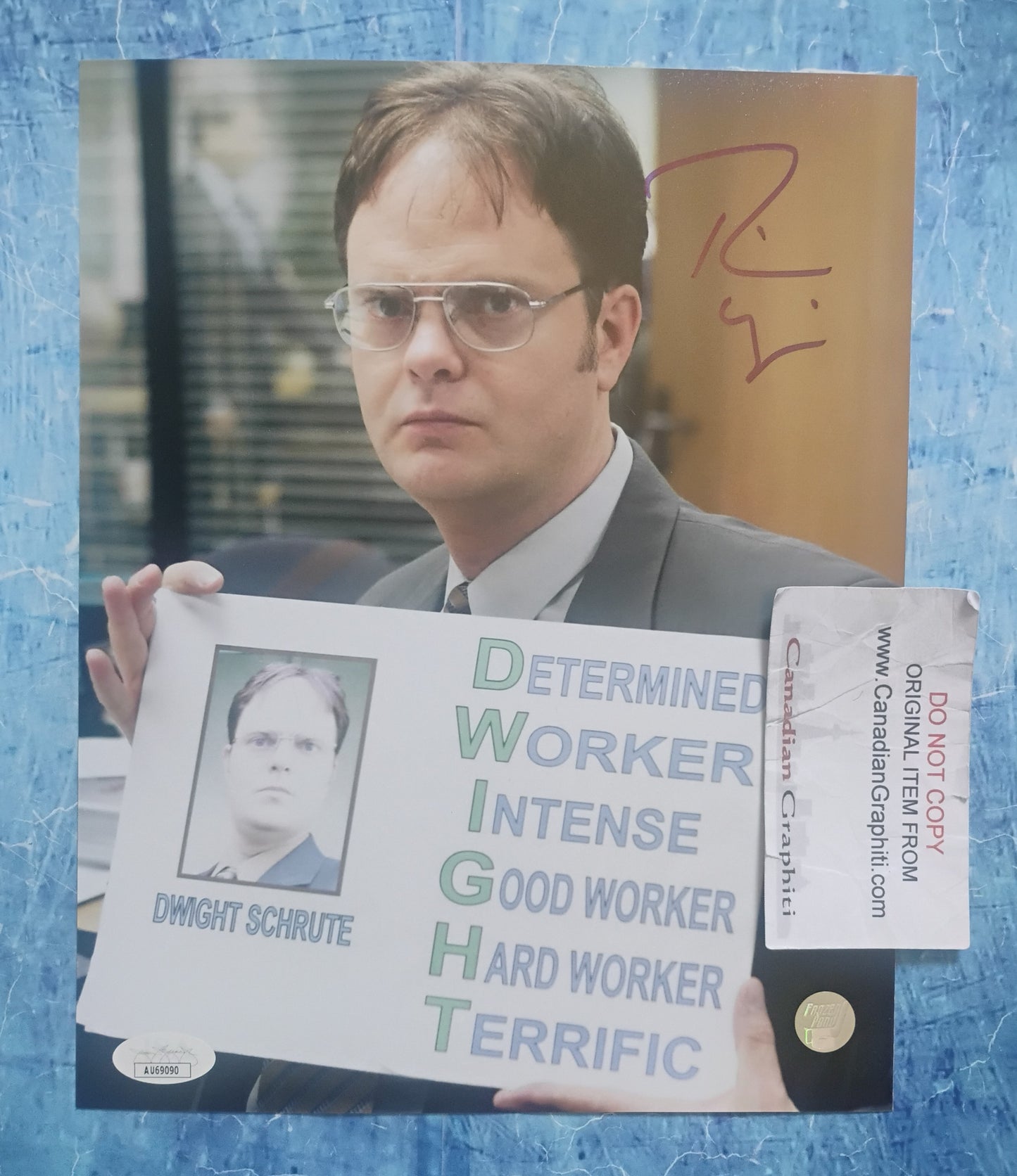 Rainn Wilson Hand Signed Autograph 8x10 Photo JSA COA The Office