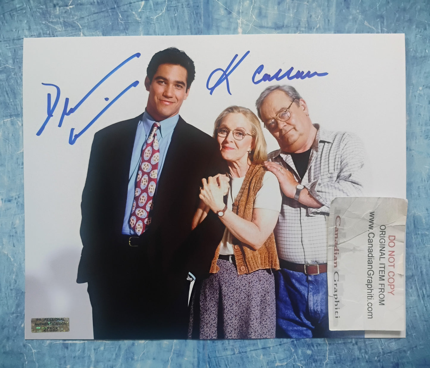 K Callan & Dean Cain Hand Signed Autograph 8x10 Photo COA Lois & Clark