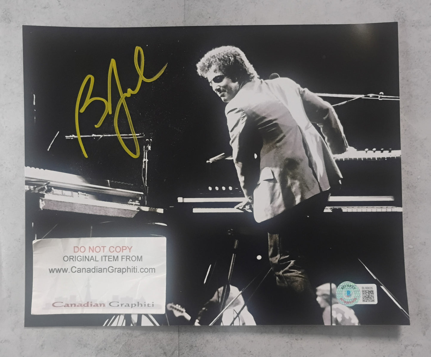 Billy Joel Hand Signed Autograph 8x10 Photo BAS COA