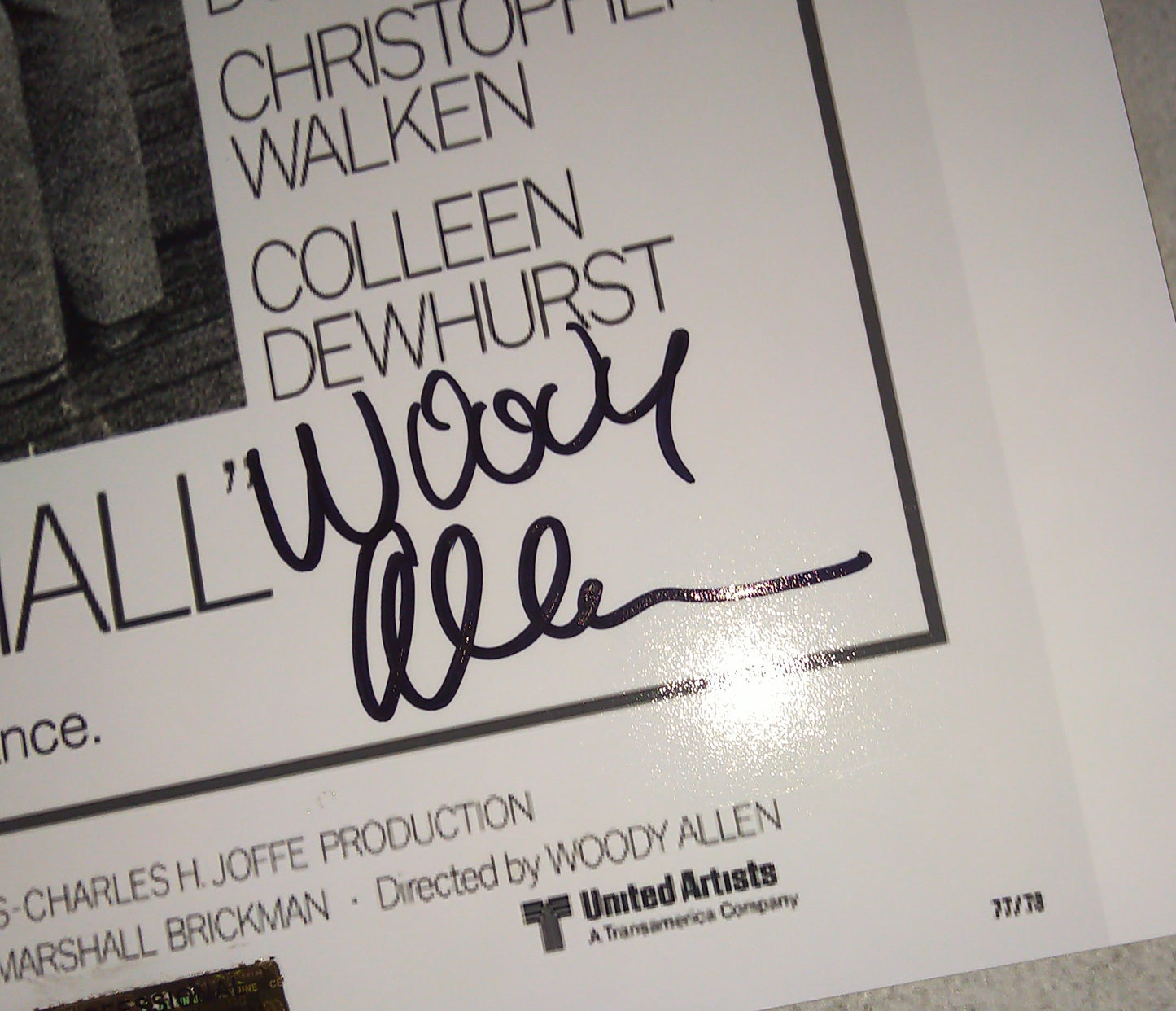 Woody Allen Hand Signed Autograph 8x10 Photo COA