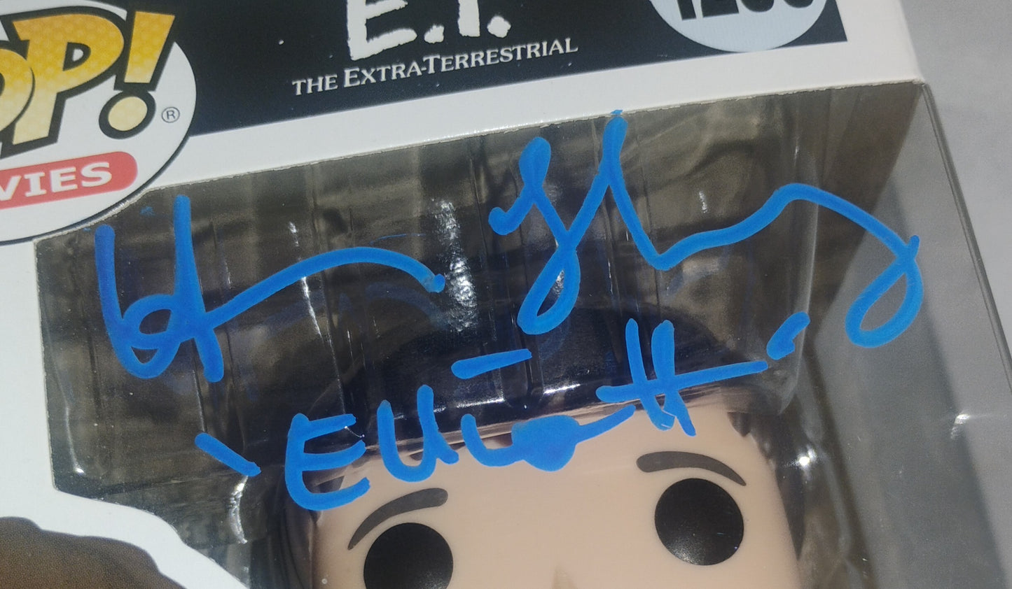 Henry Thomas Hand Signed Autograph E.T. Elliott Funko Pop COA
