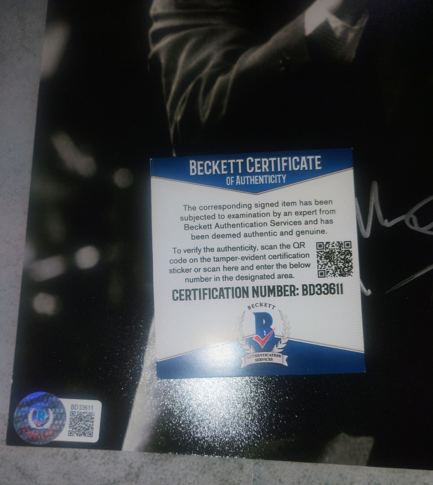 Phil Collins Hand Signed Autograph 8x10 Photo BAS COA